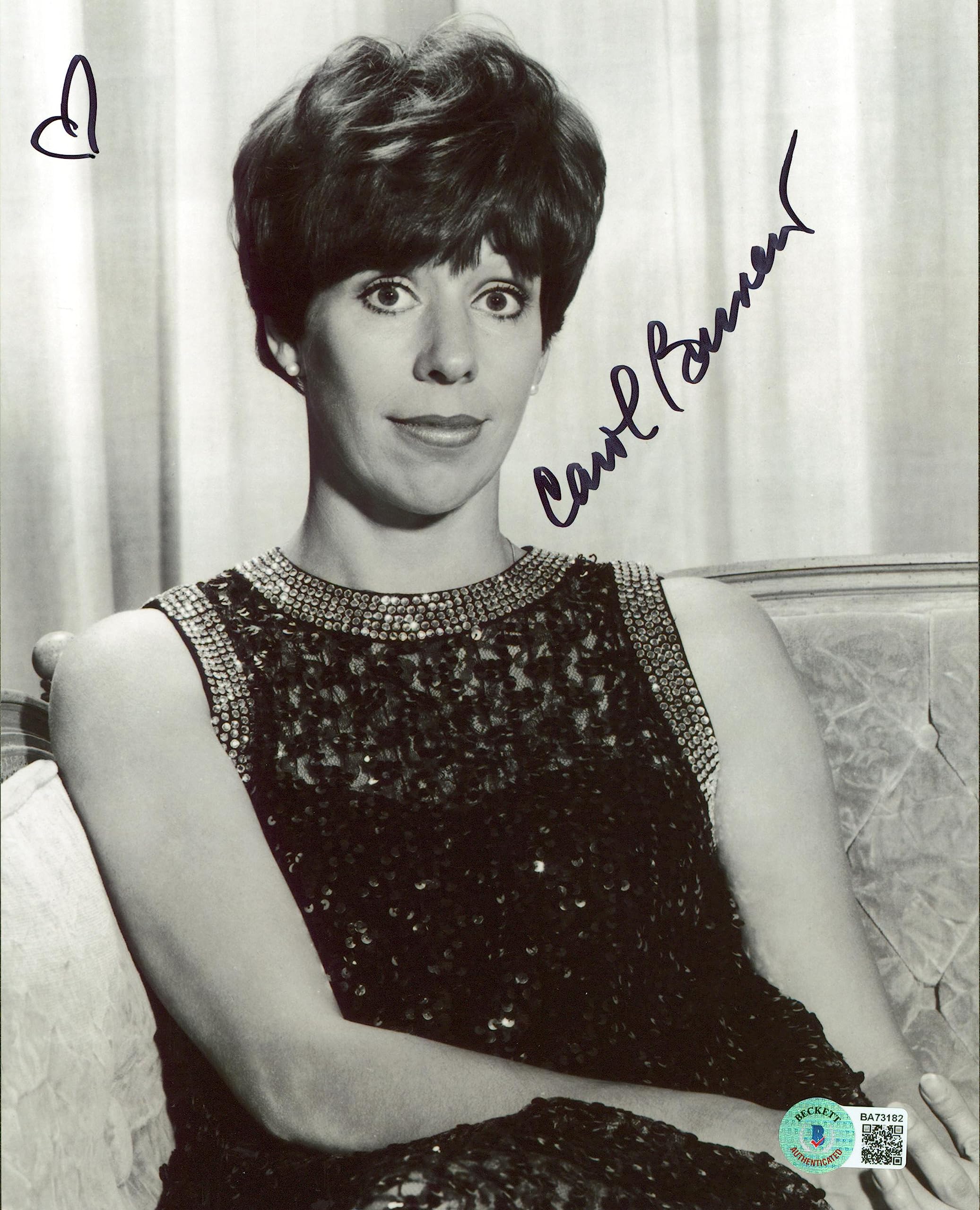 Carol Burnett Authentic Signed 8x10 Black & White Photo Autographed BAS #BA73182