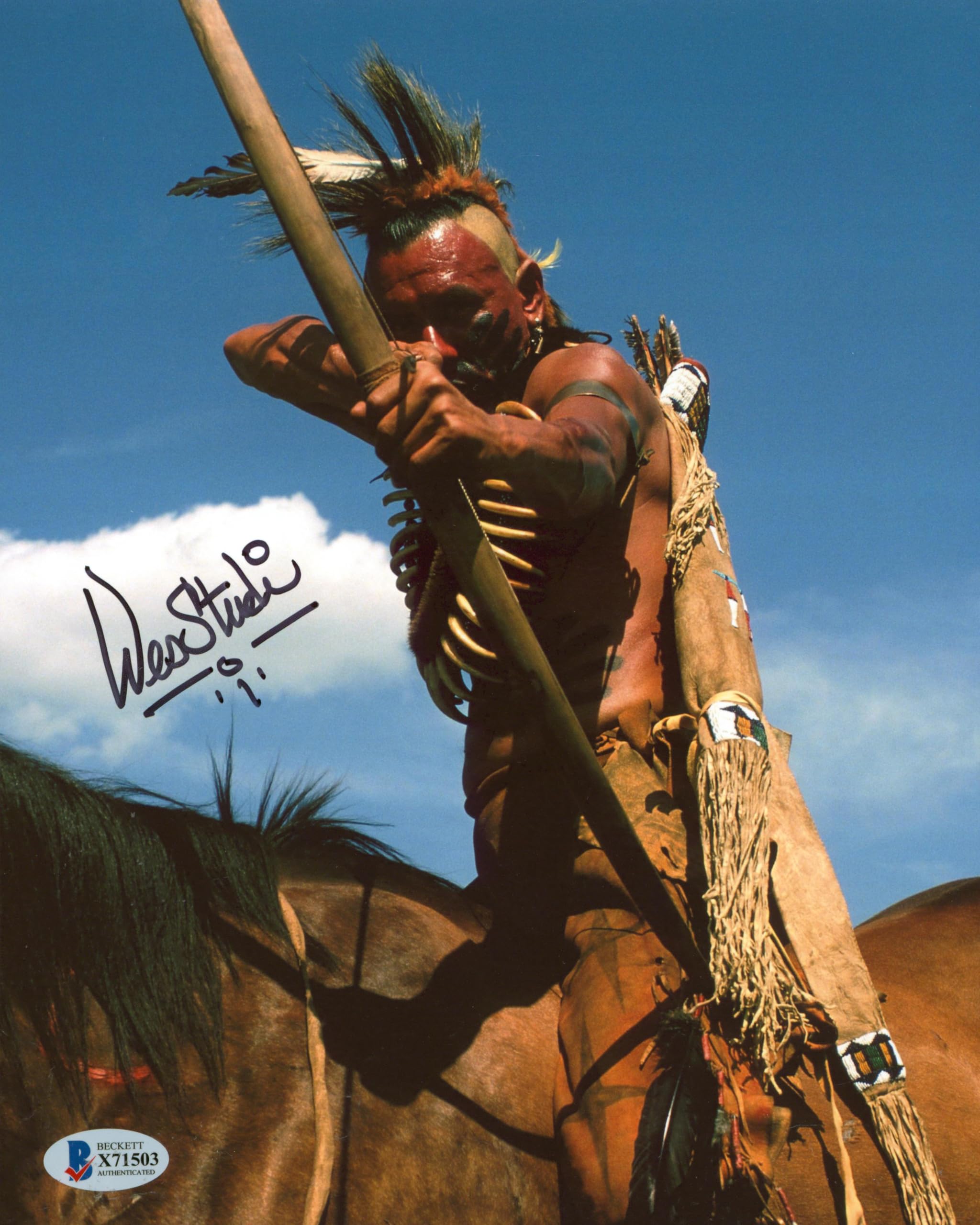 Wes Studi Dances with Wolves Authentic Signed 8x10 Photo Autographed BAS #X71503