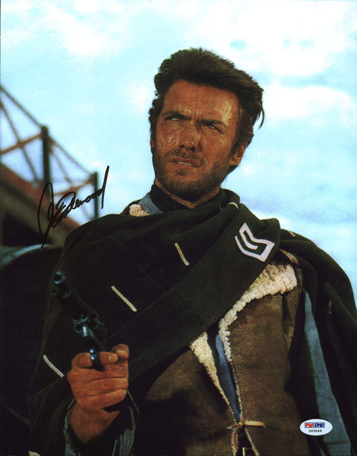 Clint Eastwood A Fistful of Dollars Signed 11x14 Photo Auto Grade 10 PSA #X03549