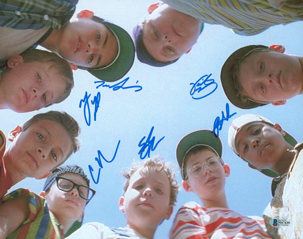 The Sandlot (6) Guiry, Leopardi, Adams, York +2 Signed 11x14 Photo BAS #M67439