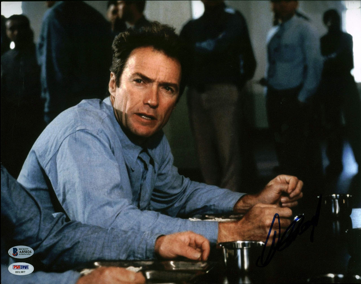 Clint Eastwood Escape From Alcatraz Authentic Signed 11x14 photo BAS #A85026