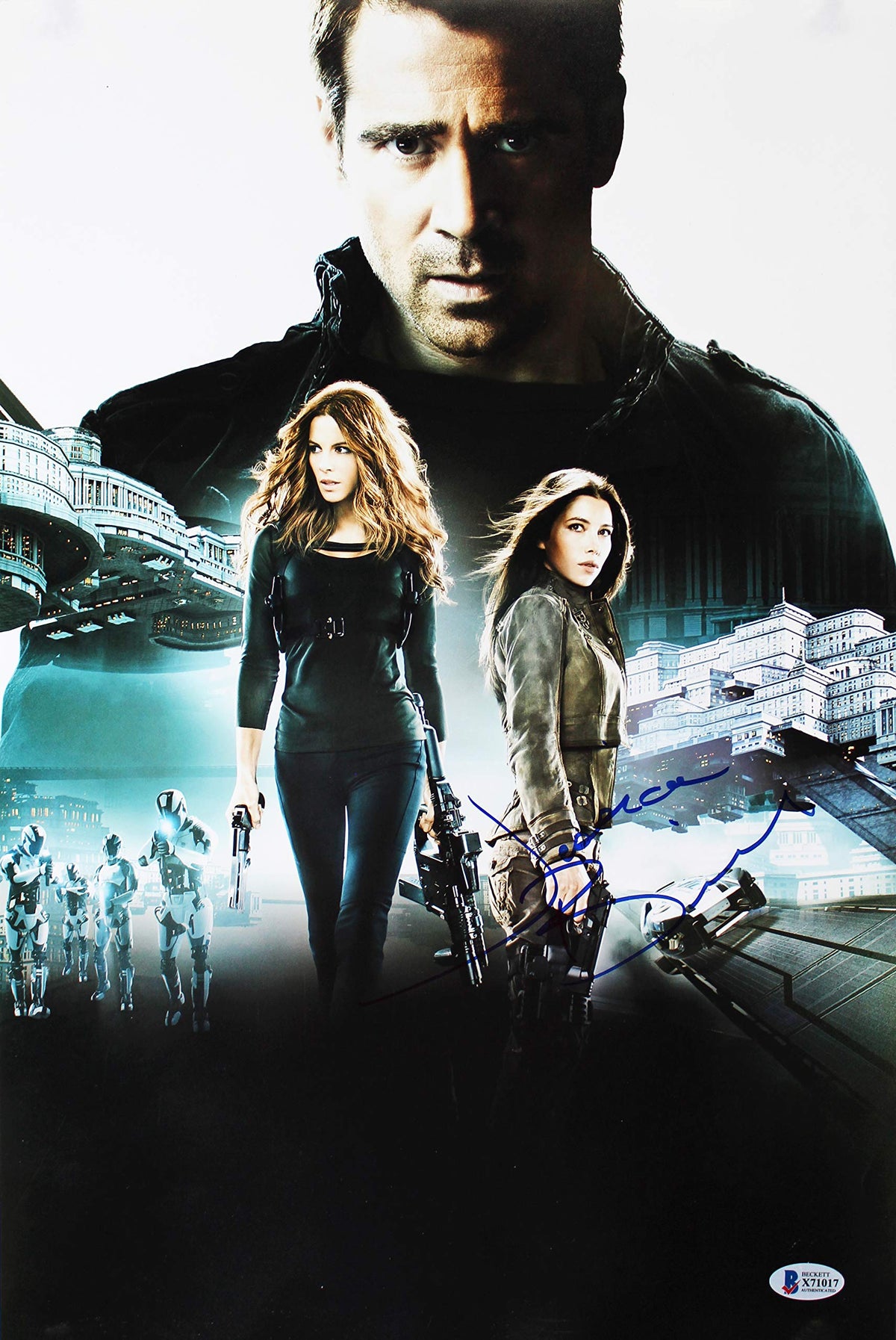 Jessica Biel Total Recall Authentic Signed 12x18 Photo Autographed BAS #X71017