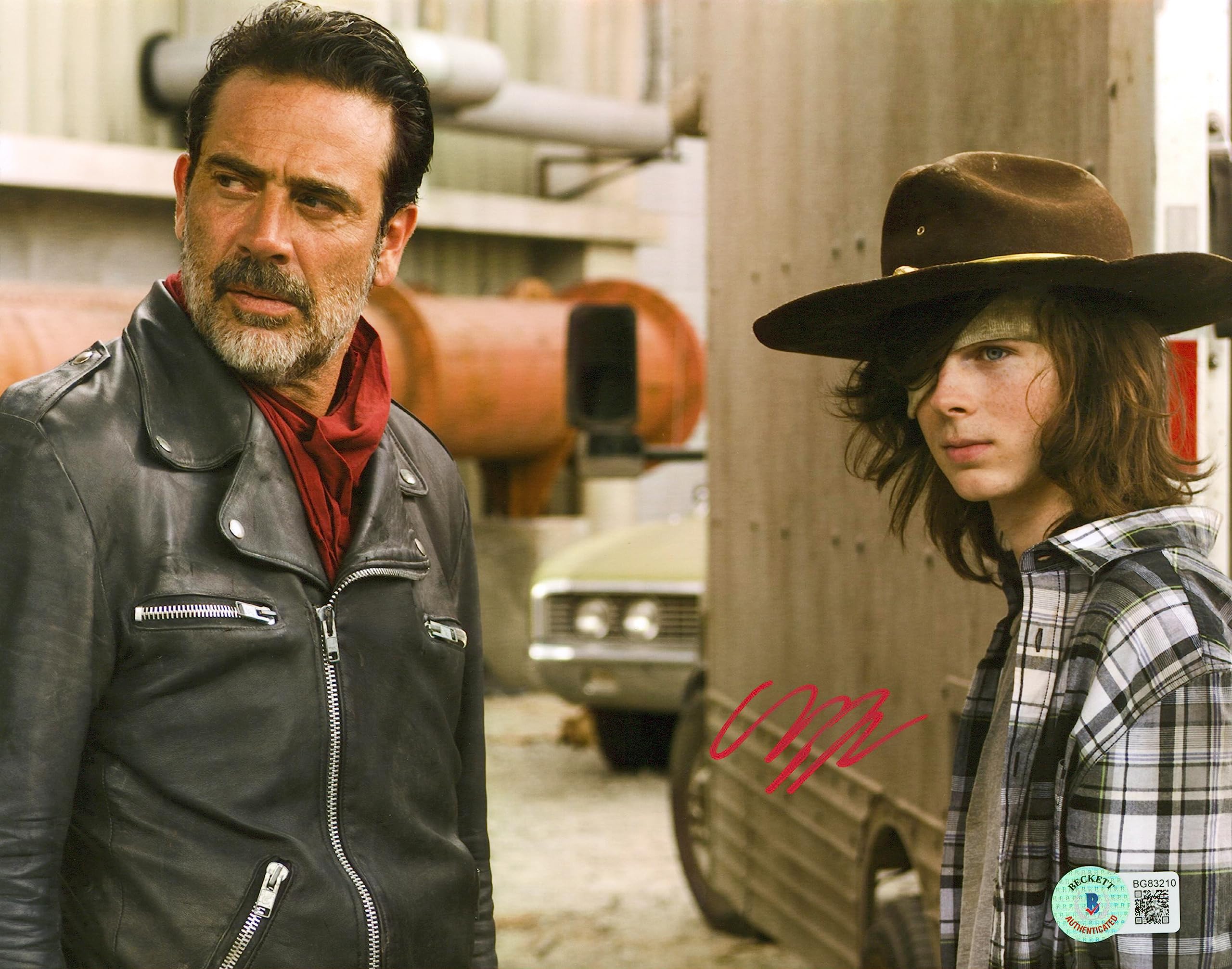 Chandler Riggs The Walking Dead Authentic Signed 8x10 Photo BAS #BG83210