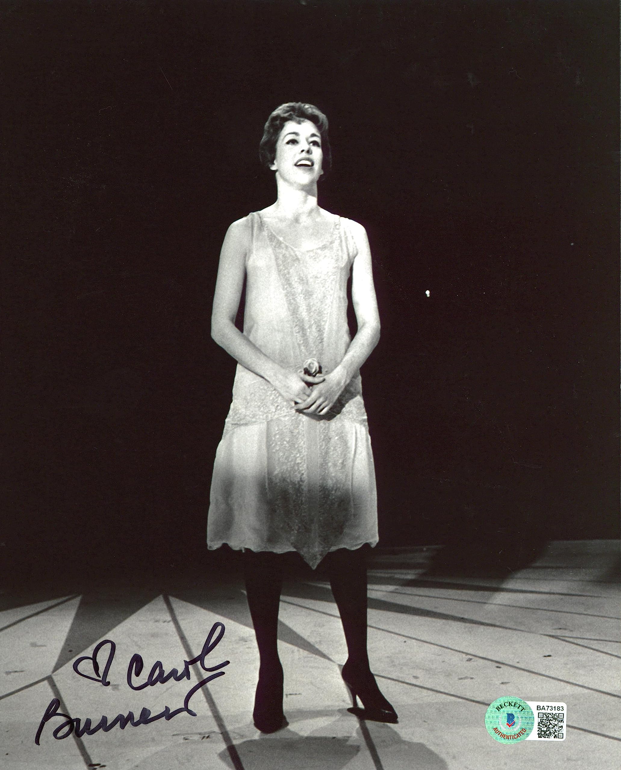 Carol Burnett Authentic Signed 8x10 Black & White Photo Autographed BAS #BA73183