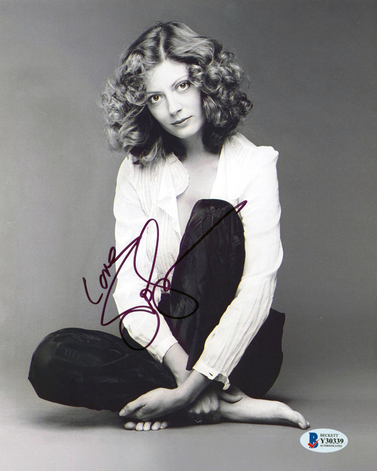 Susan Sarandon Thelma & Louise "Love" Authentic Signed 8x10 Photo BAS #Y30339