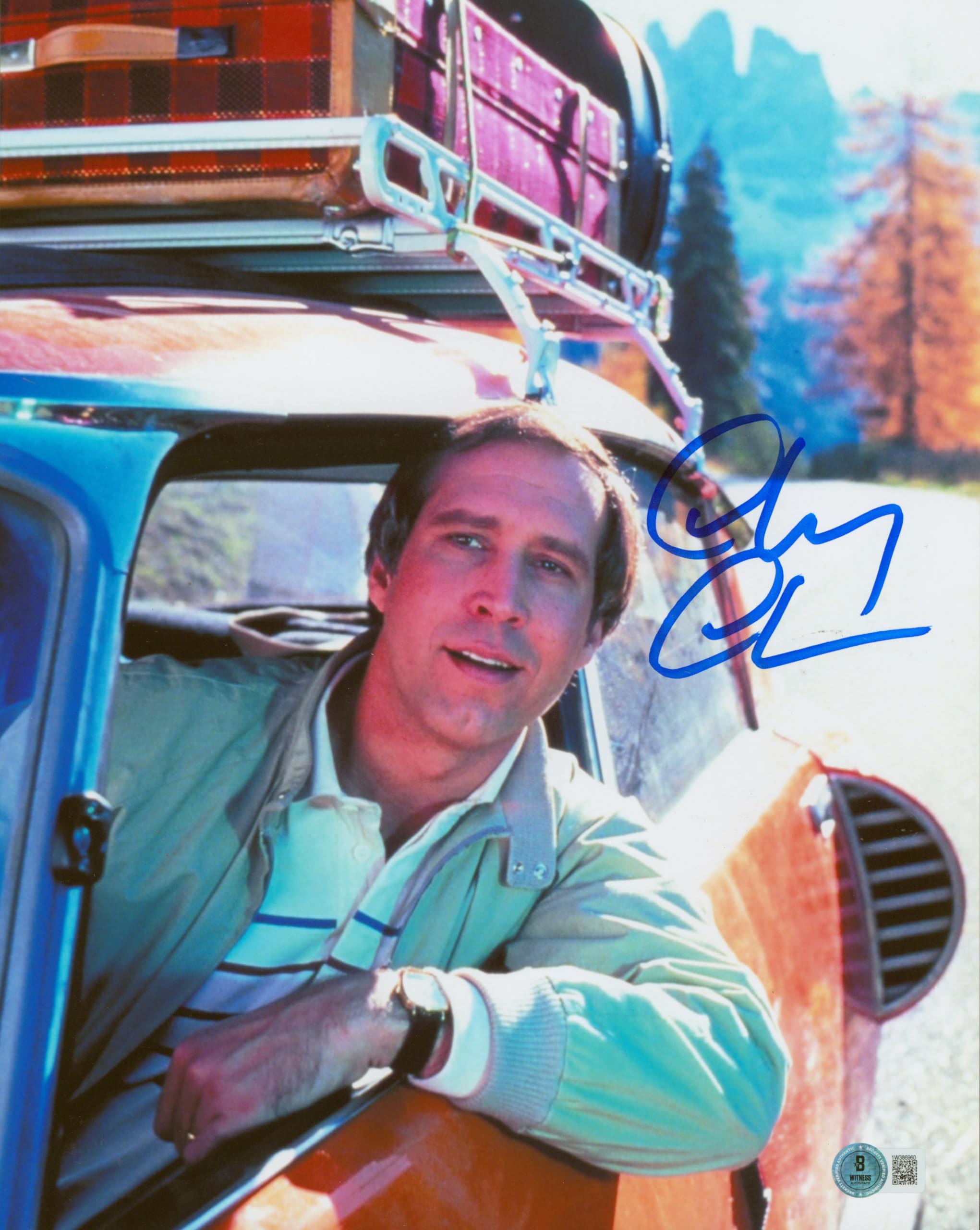 Chevy Chase Vacation Signed 11x14 Vertical Head Out Window Photo BAS Witnessed