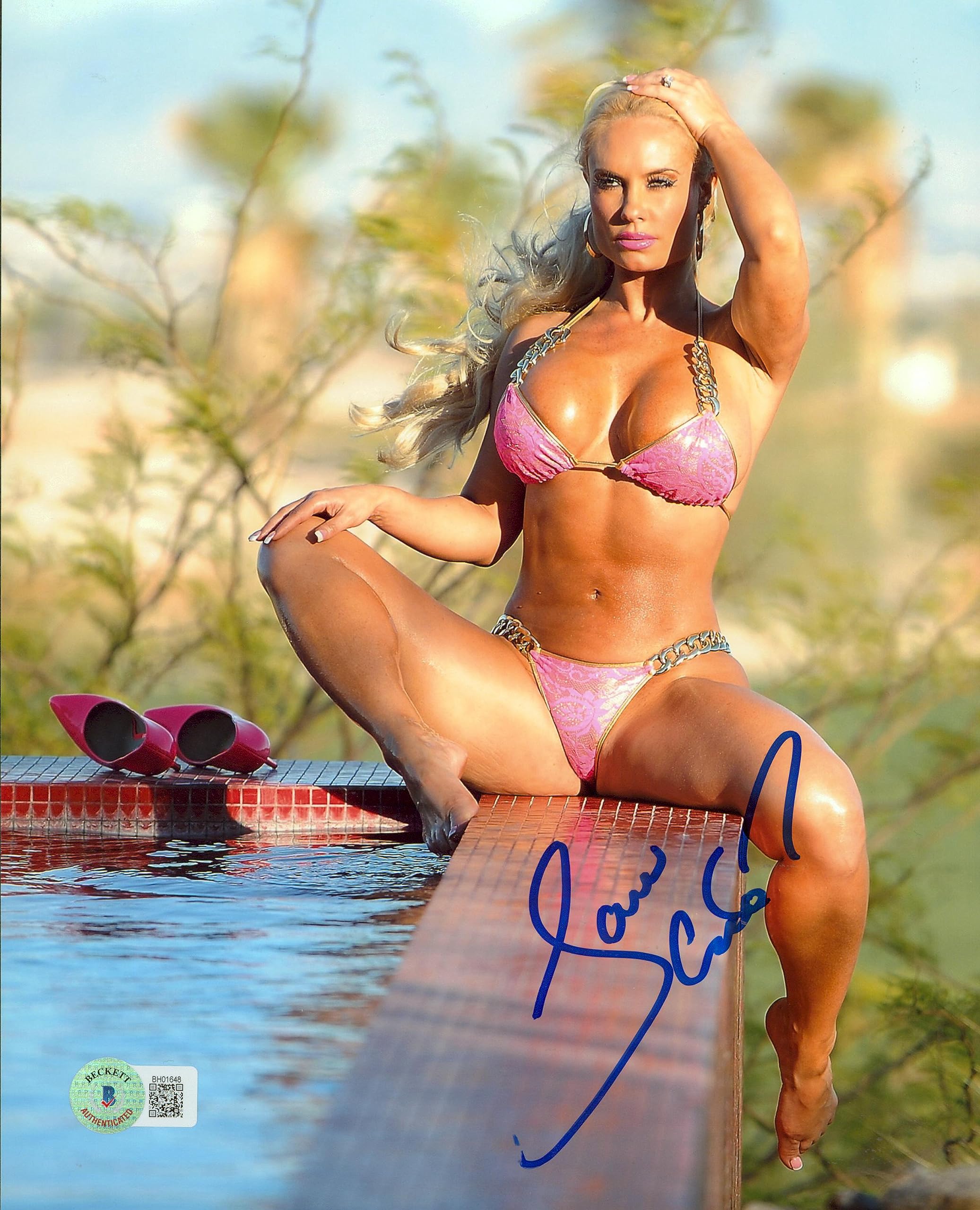 Coco Austin Ice Loves Coco "Love" Authentic Signed 8x10 Sexy Photo BAS #BH01648