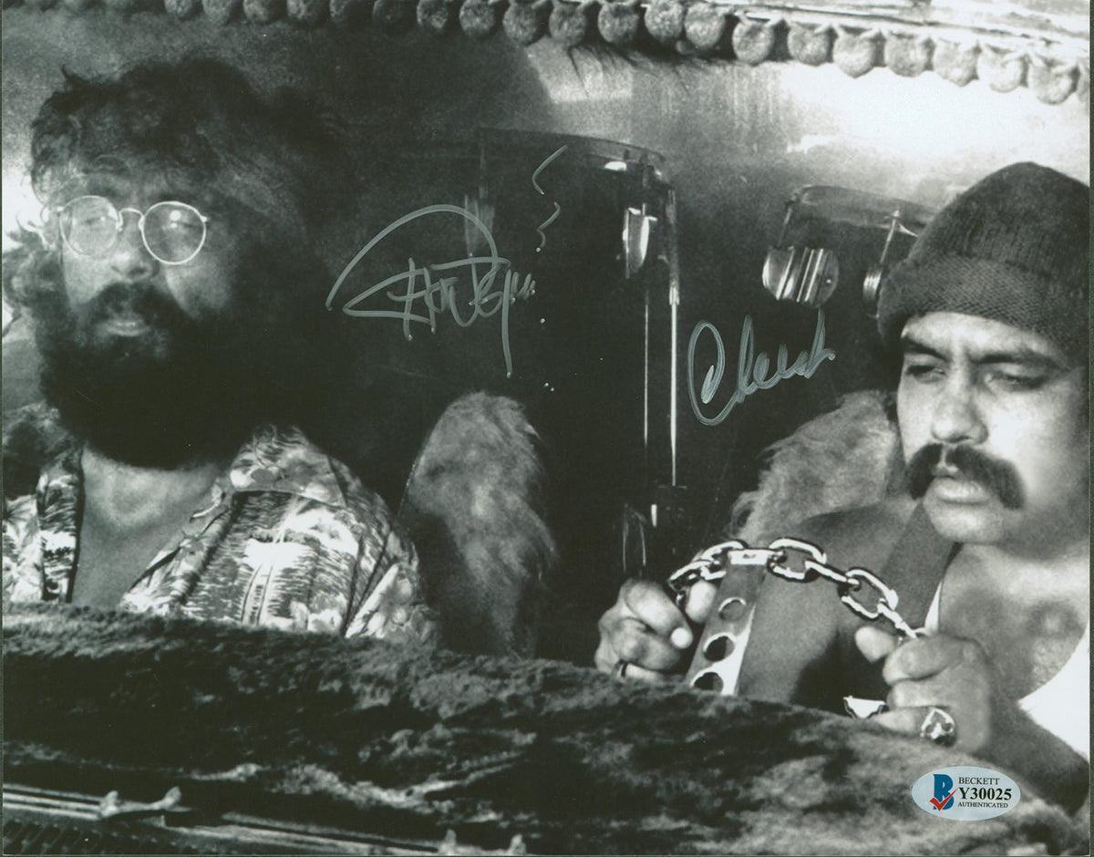 Cheech Marin & Tommy Chong Up in Smoke Authentic Signed 8x10 Photo BAS #Y30025