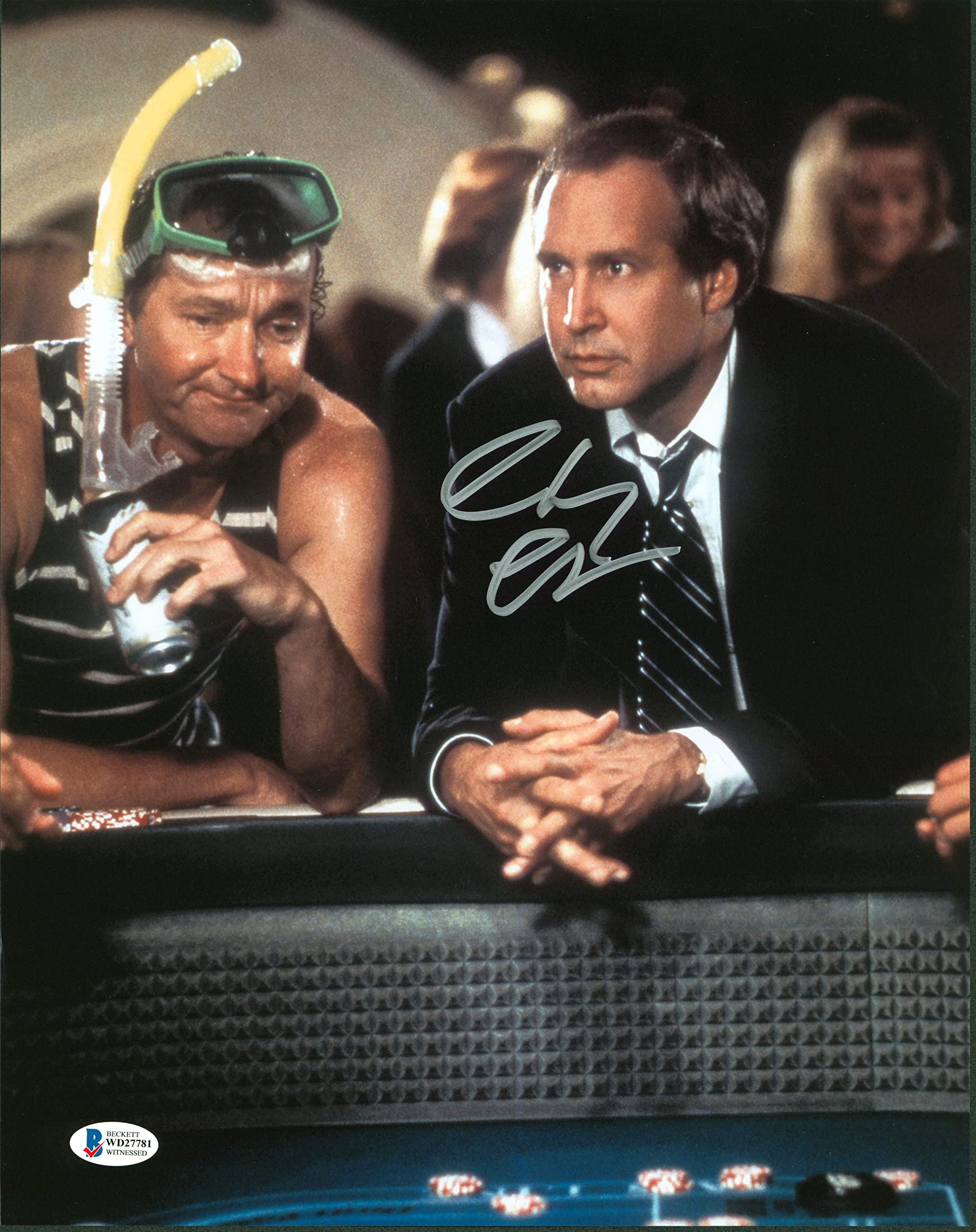 Chevy Chase Vegas Vacation Authentic Signed 11x14 Photo Autographed BAS #WD27781