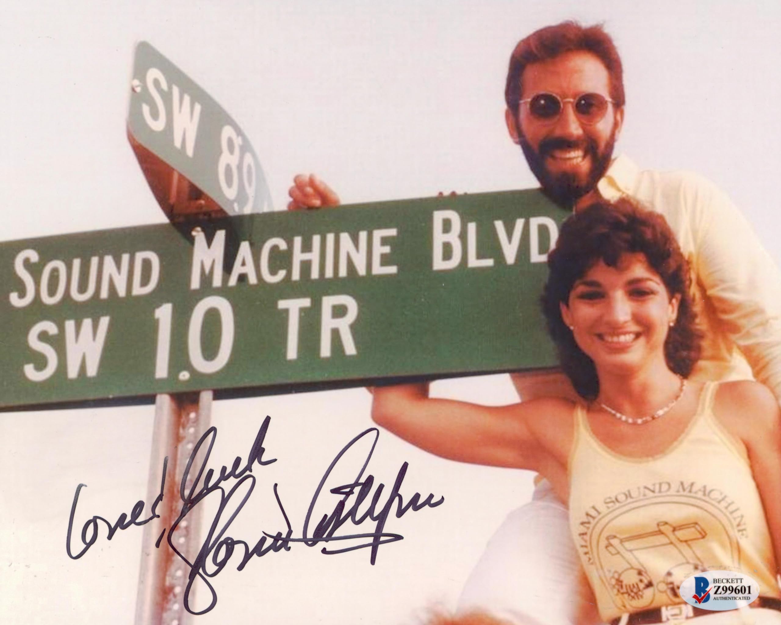 Gloria Estefan Miami Sound Machine "Love & Luck" Signed 8x10 Photo BAS #Z99601