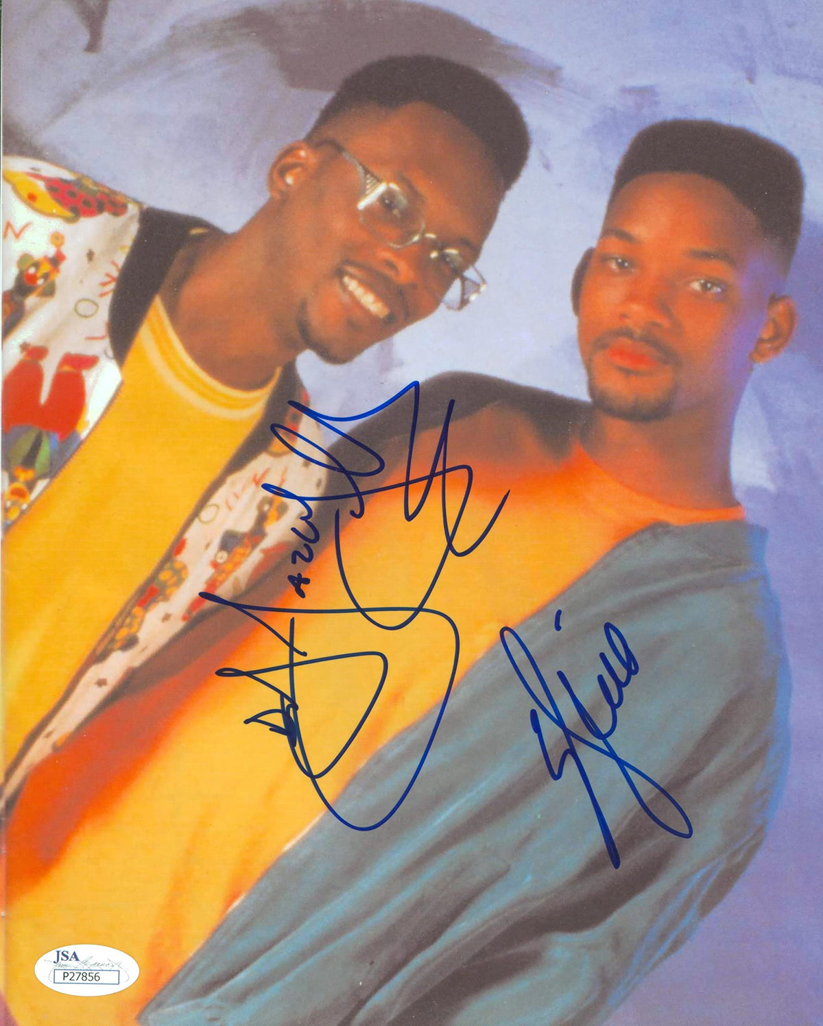 Will Smith & DJ Jazzy Jeff Fresh Prince of Bel-Air Signed 8x10 Photo JSA #P27856