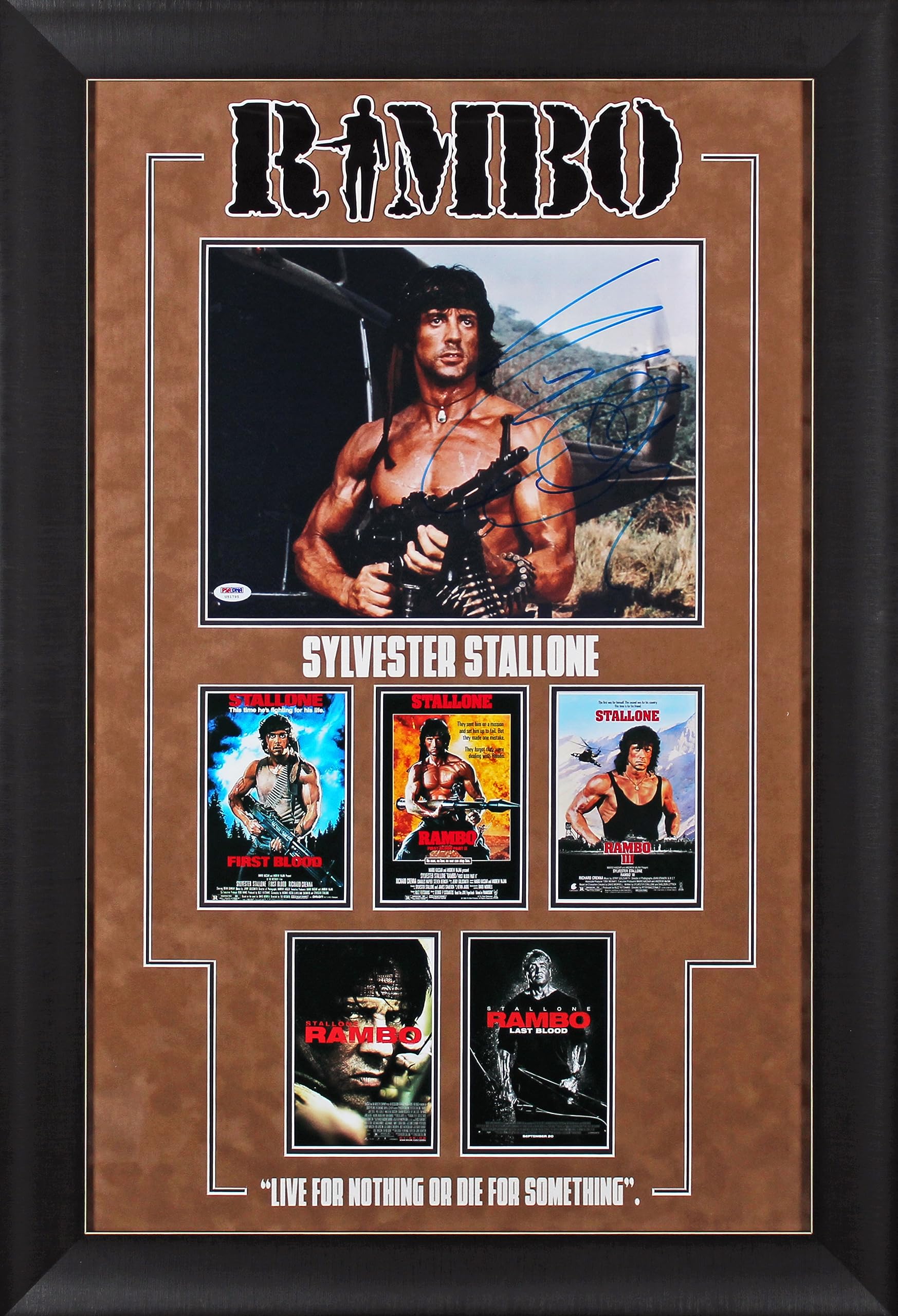Rambo Sylvester Stallone Authentic Signed 11x14 Framed Photo PSA/DNA #U51795