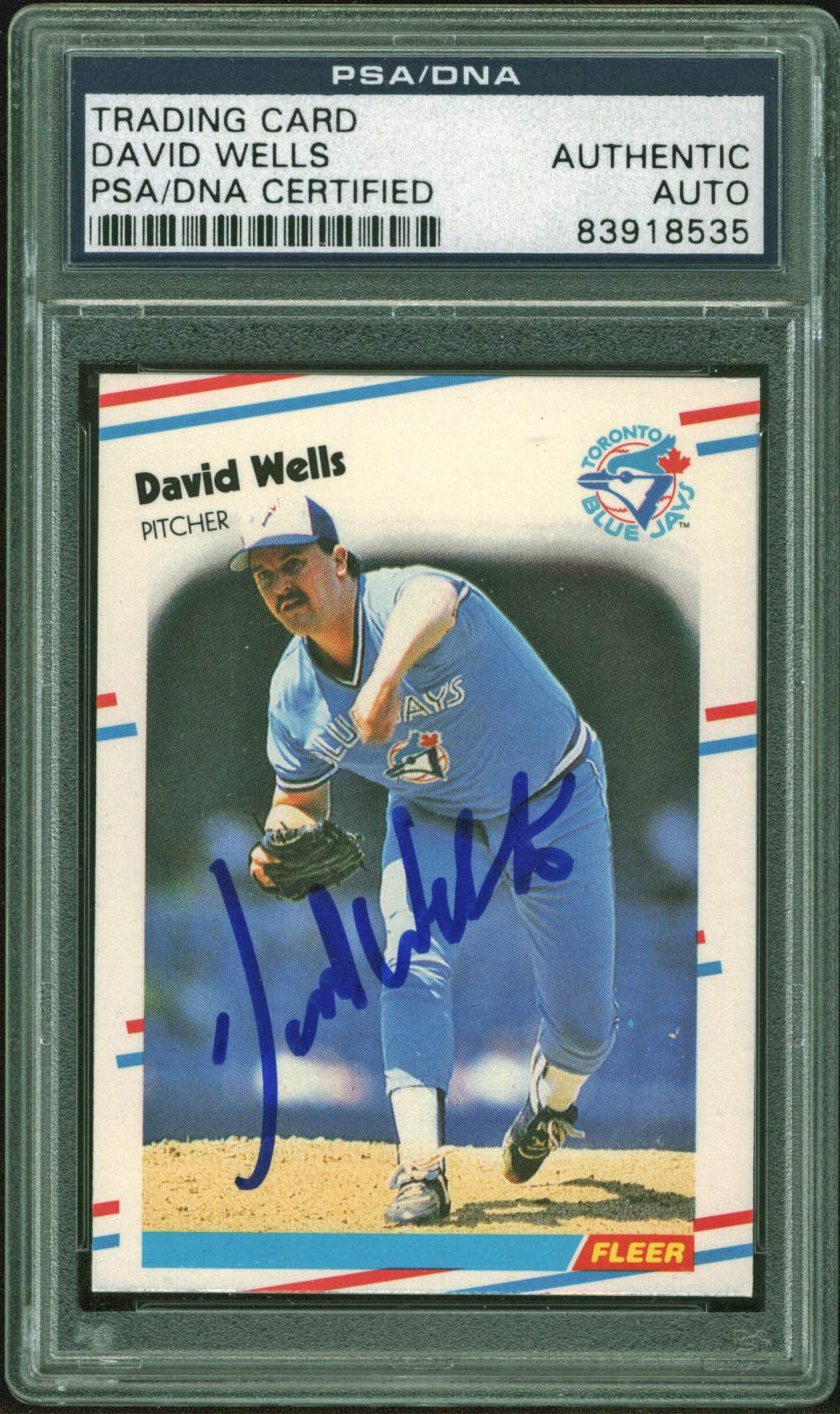Blue Jays David Wells Signed 1988 Fleer Update RC Card PSA/DNA Slabbed #83918535