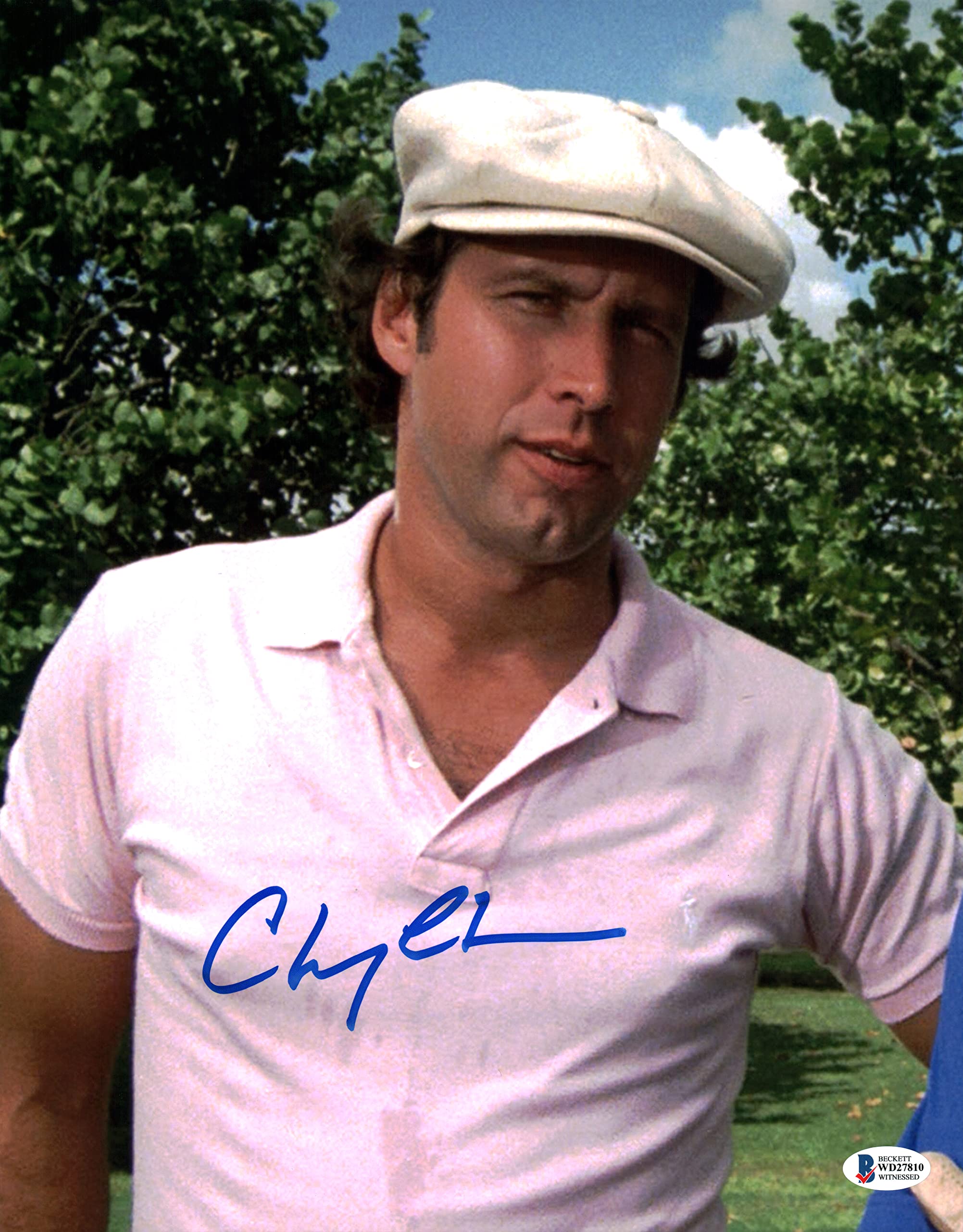 Chevy Chase Caddyshack Authentic Signed 11x14 Vertical Photo BAS Witnessed 22