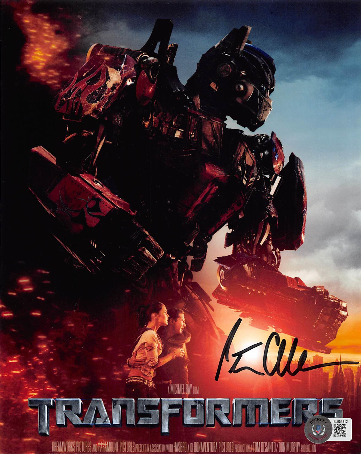Peter Cullen Transformers Authentic Signed 8x10 Photo Autographed BAS #BJ054312