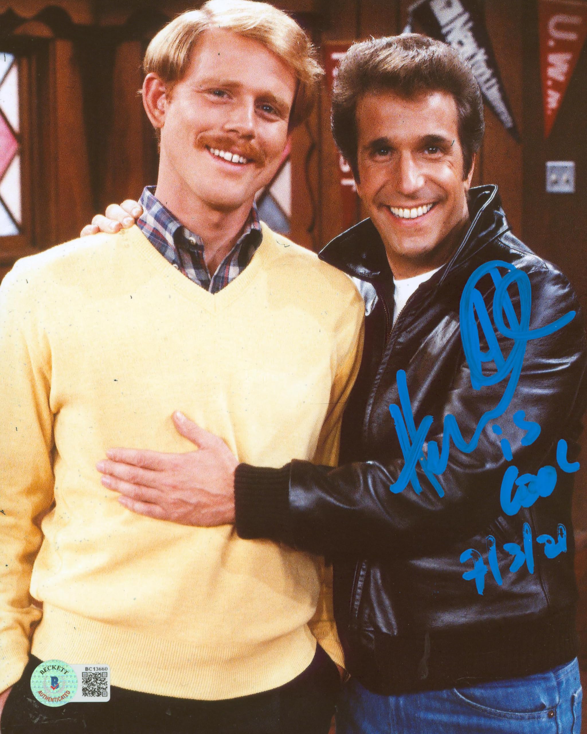 Henry Winkler Happy Days "AL is Cool" Authentic Signed 8x10 Photo BAS #BC13660