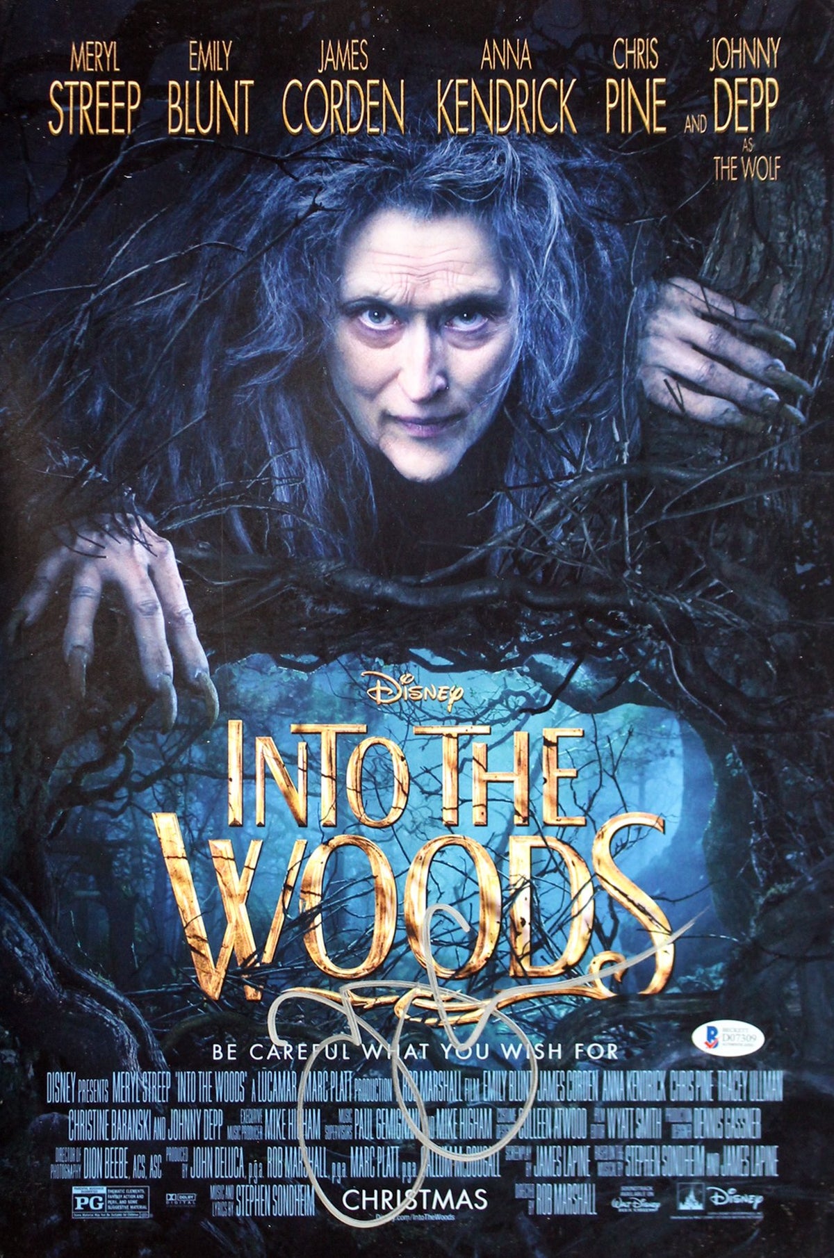 James Corden Into the Woods Authentic Signed 12x18 Photo Autographed BAS #D07309