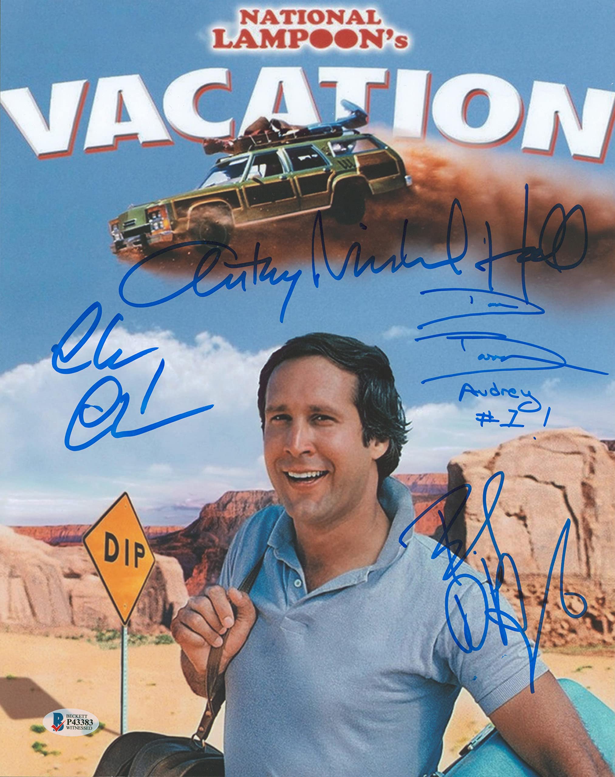 Vacation (4) Chase, D'Angelo, Hall & Barron Signed 11x14 Photo BAS Witnessed 6