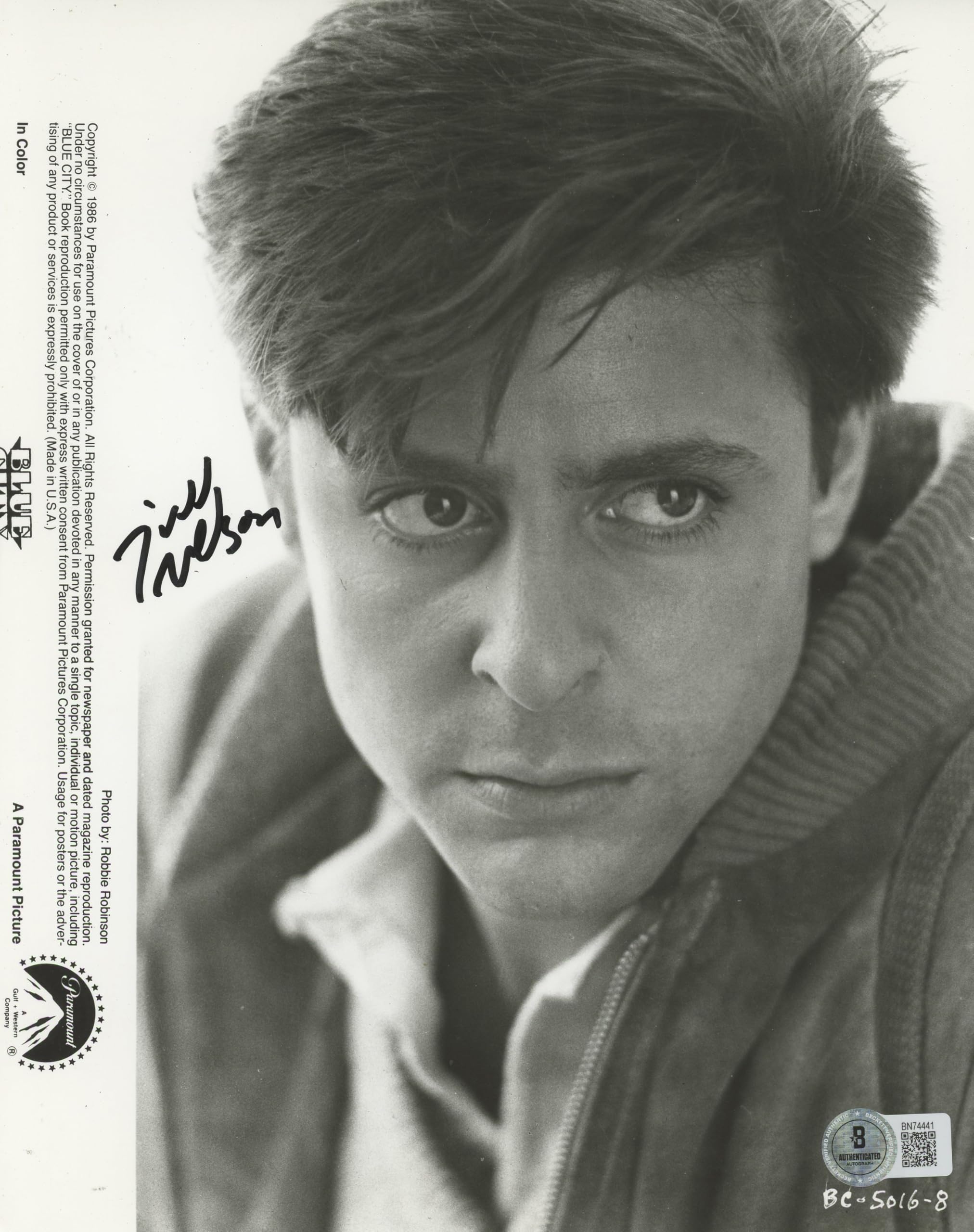 Judd Nelson The Breakfast Club Authentic Signed 8x10 Photo BAS #BN74441
