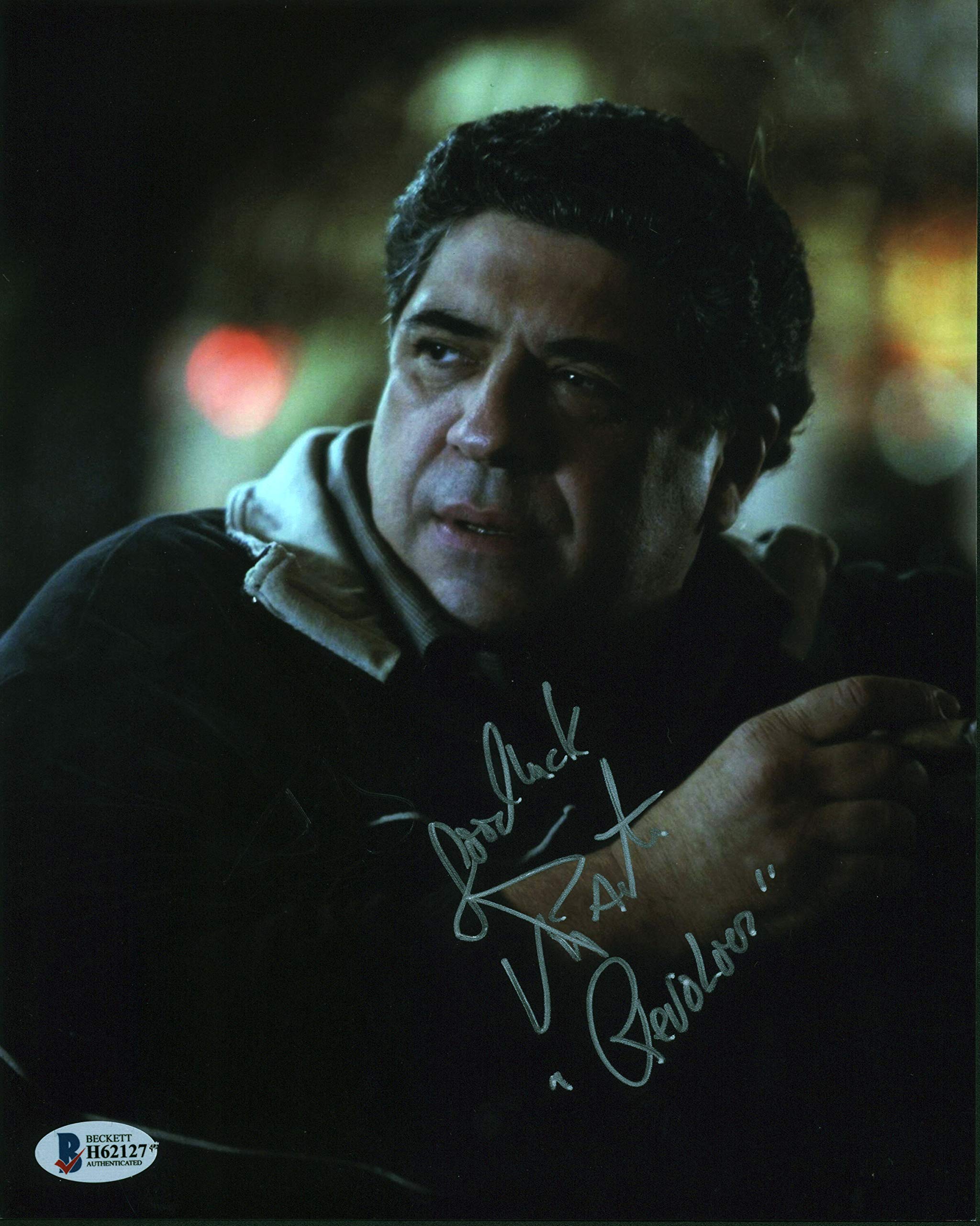 Vincent Pastore "Revolver" Authentic Signed 8x10 Photo Autographed BAS #H62127