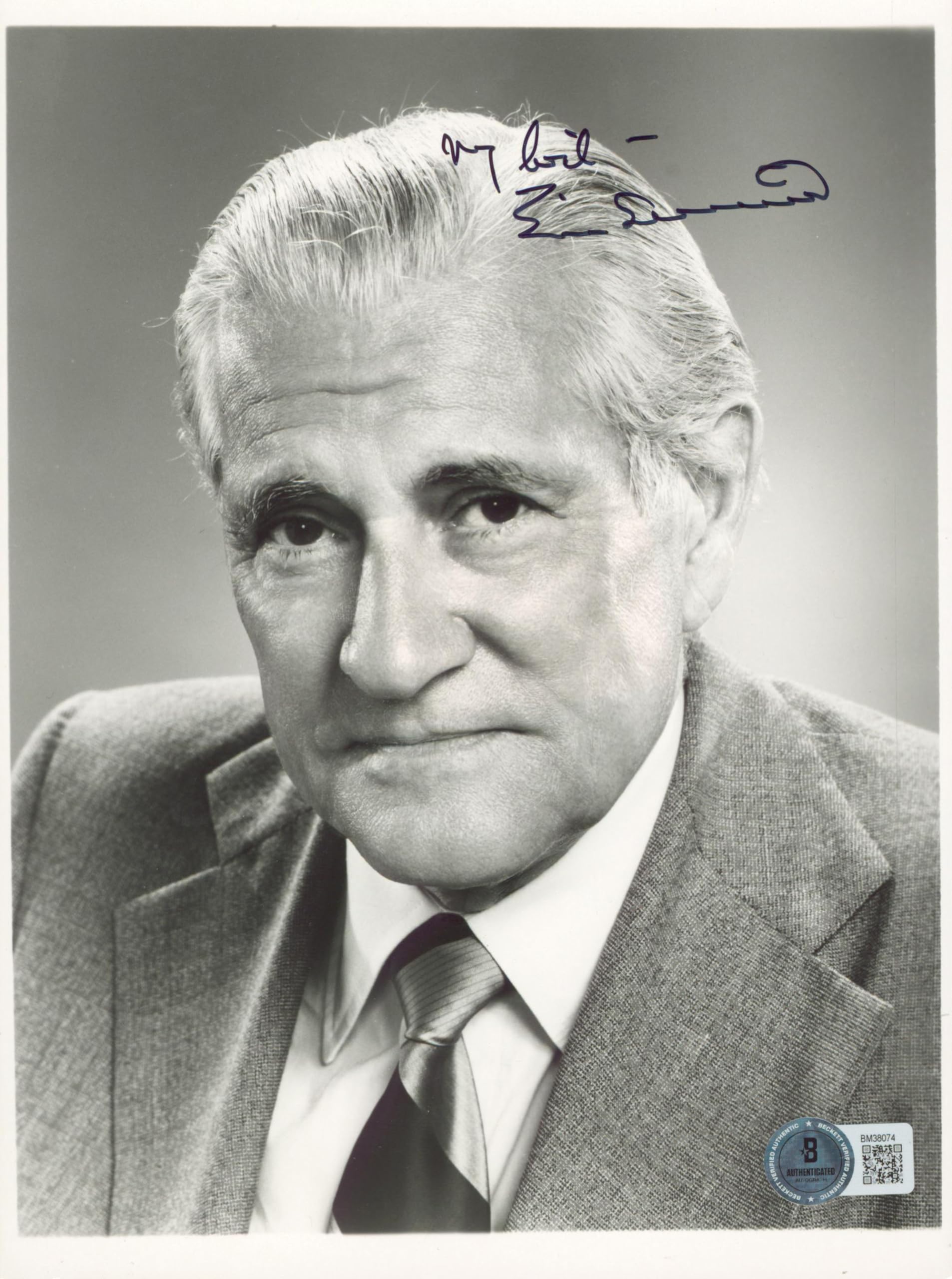 Eric Sevareid Author Authentic Signed 6.5x9 Photo Autographed BAS #BM38074