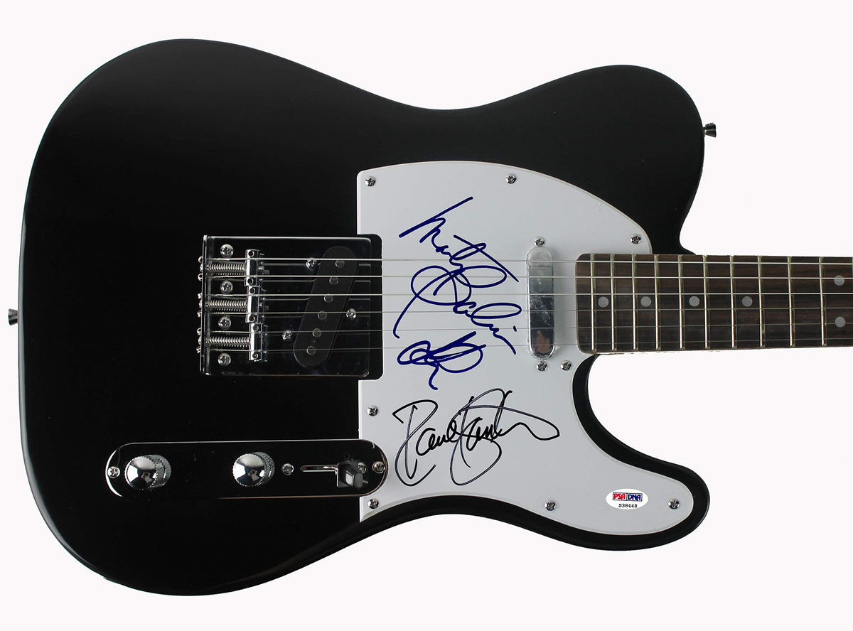Jefferson Airplane (3) Kantner Balin & Kaukonen Signed Guitar PSA/DNA #S38448