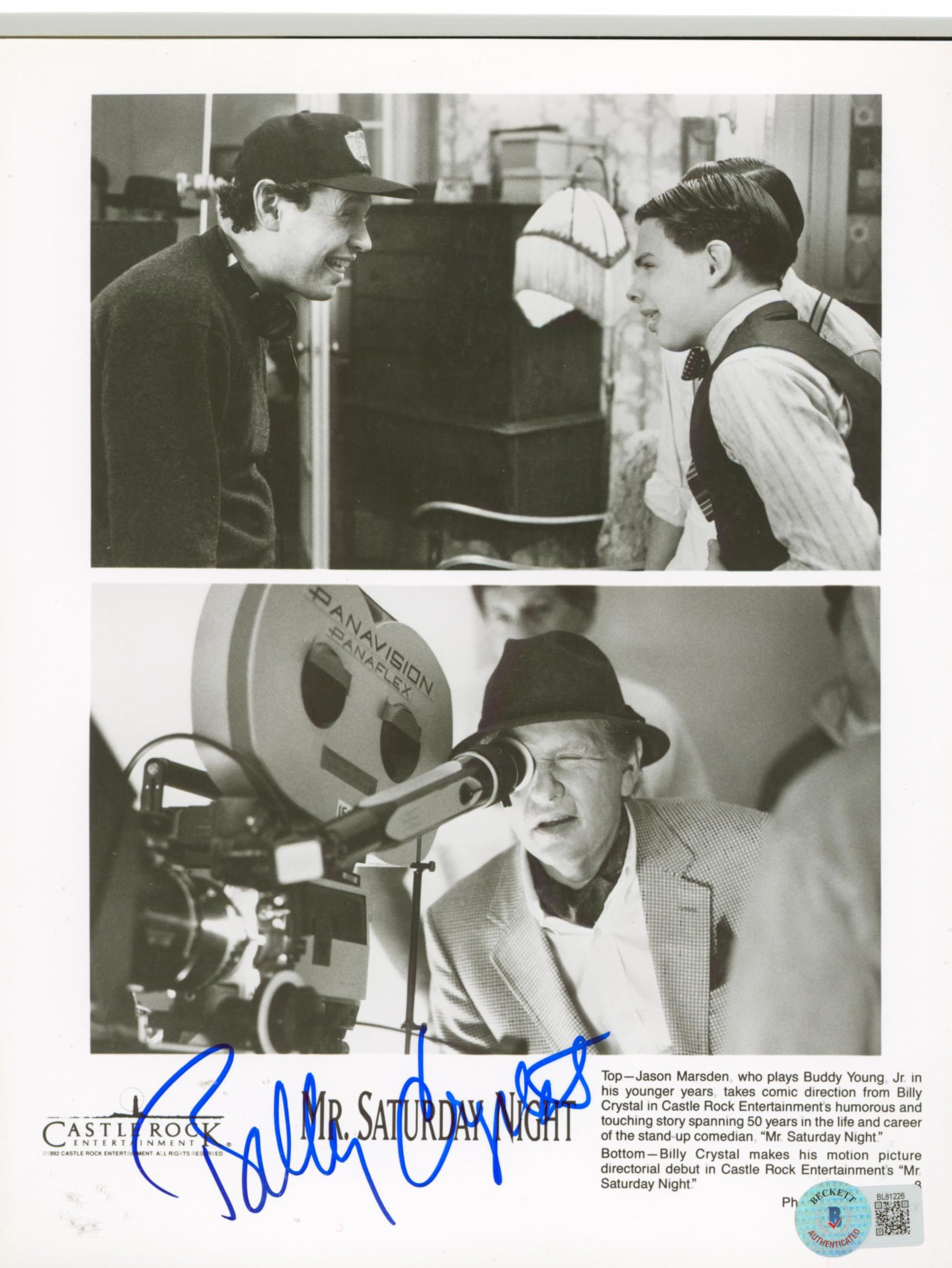 Billy Crystal Mr. Saturday Night Authentic Signed 8x10 Photo BAS #BL81226