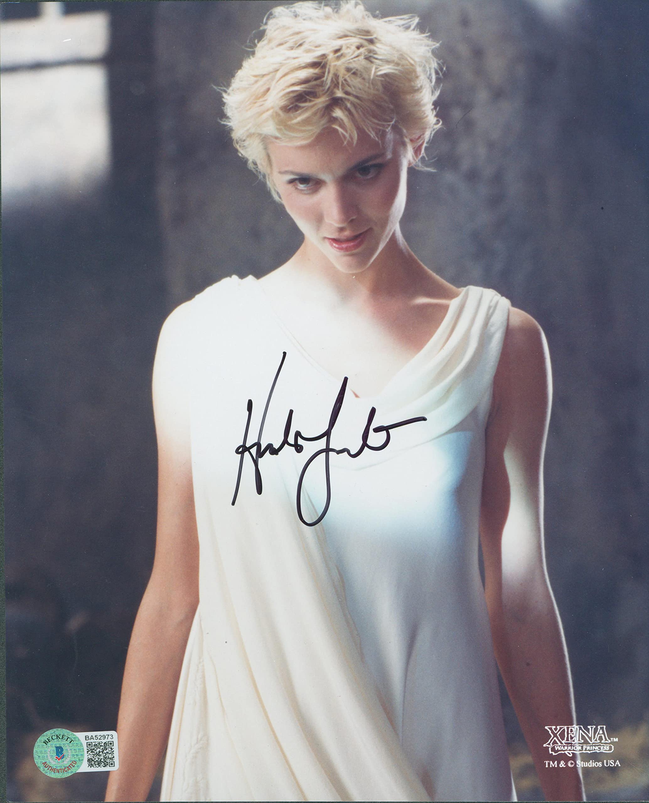 【サイン】レナ・アステリア Hudson Leick Xena Warrior Princess Authentic Signed 8x10 Photo BAS #BA