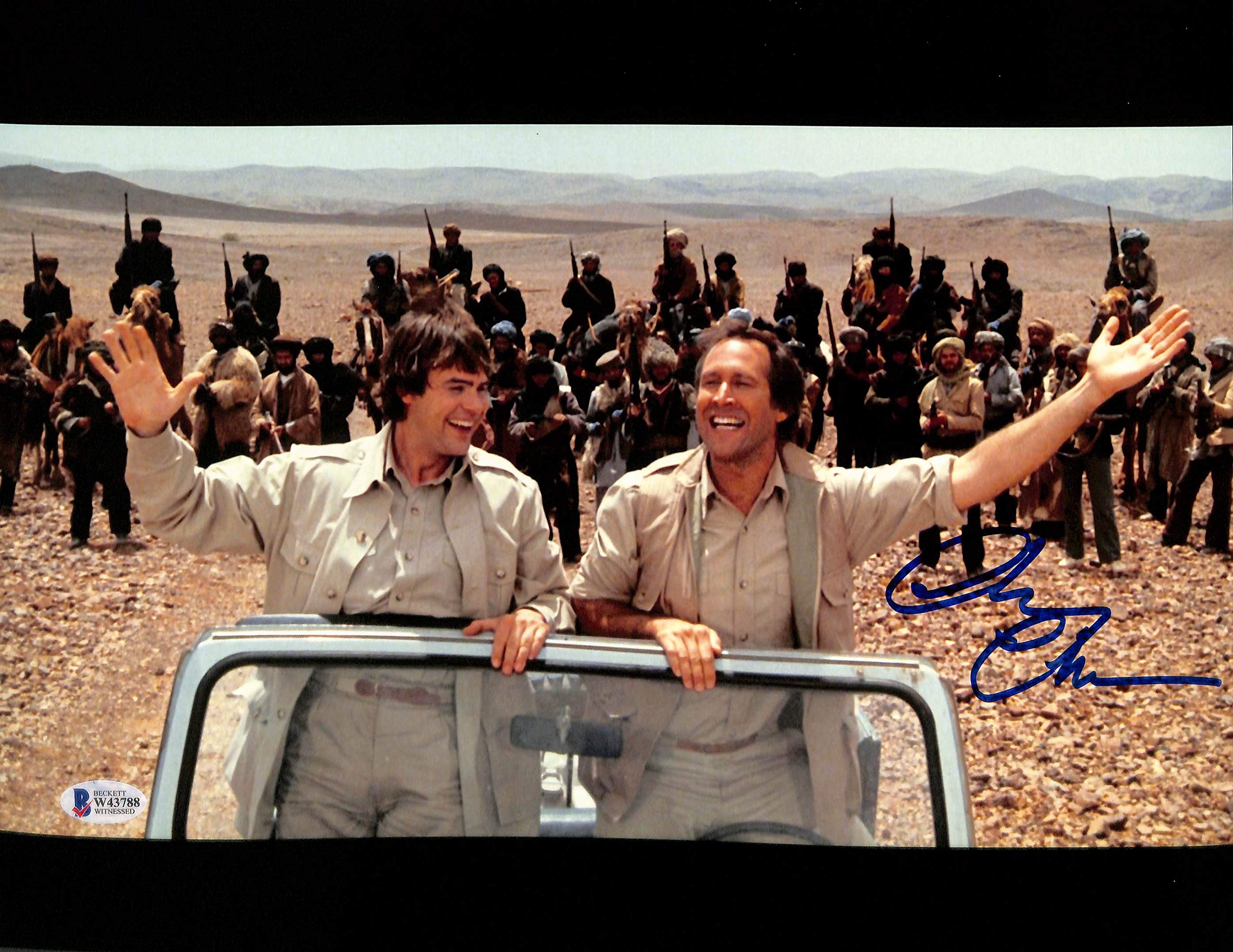 Chevy Chase Spies Like Us Authentic Signed 11x14 Photo BAS Witnessed 1