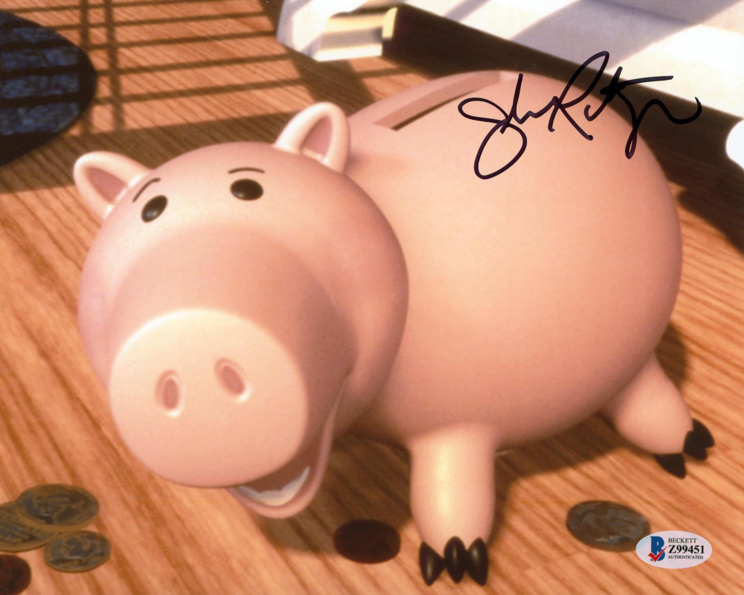 John Ratzenberger Toy Story Authentic Signed 8x10 Photo Autographed BAS #Z99451
