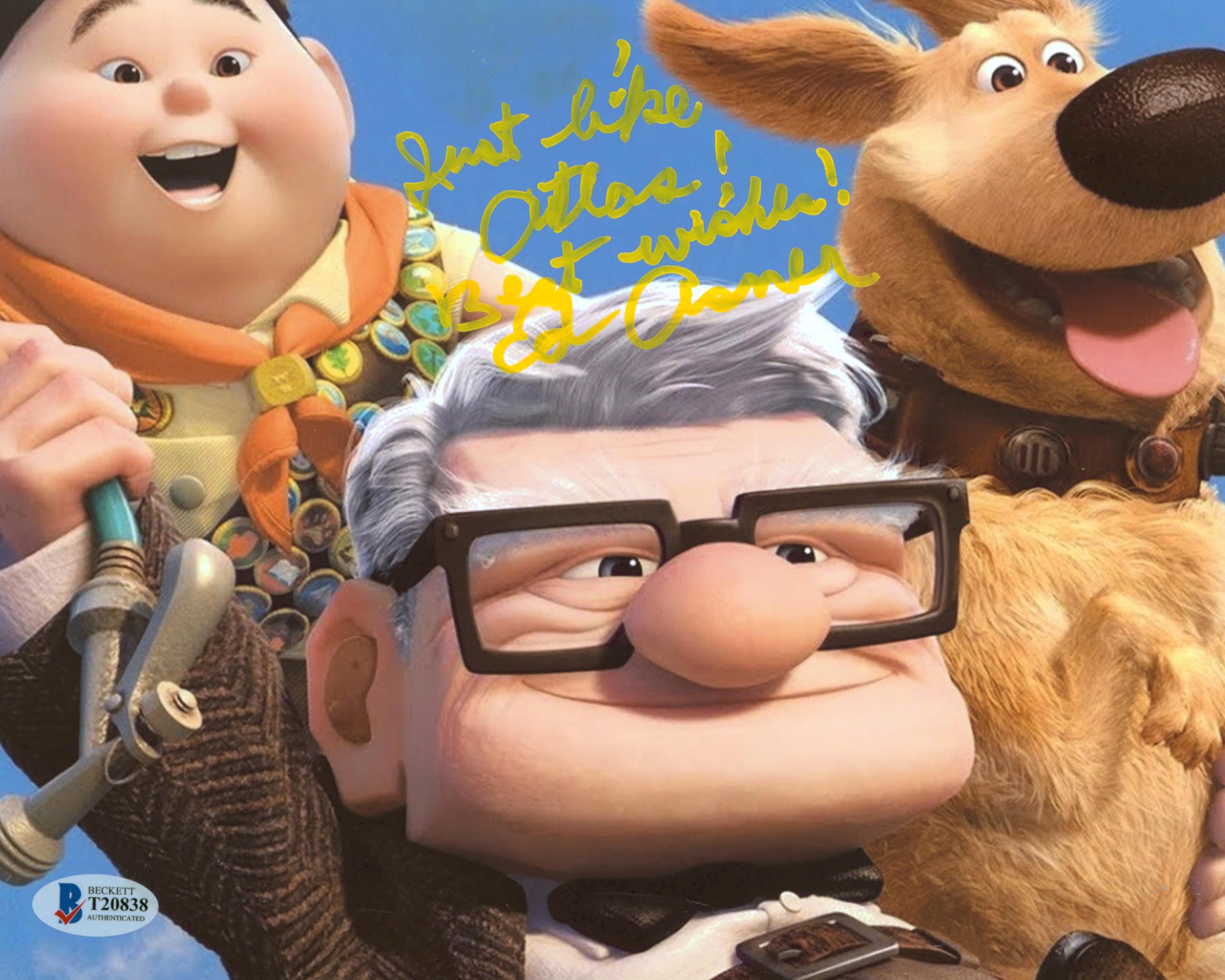 Ed Asner Up "Best Wishes!" Authentic Signed 8x10 Photo Autographed BAS #T20838