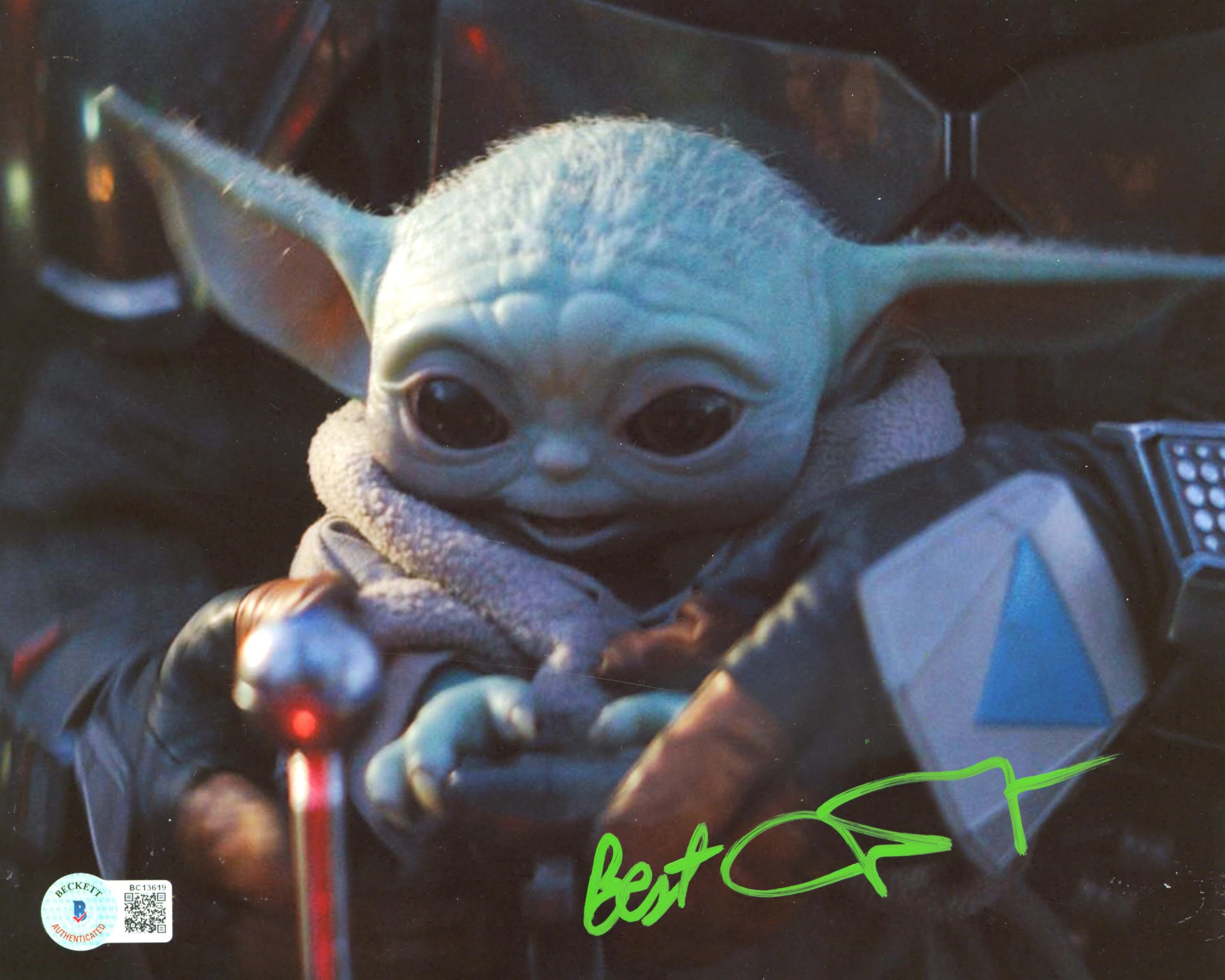 John Rosengrant The Mandalorian "Best" Authentic Signed 8x10 Photo BAS #BC13619