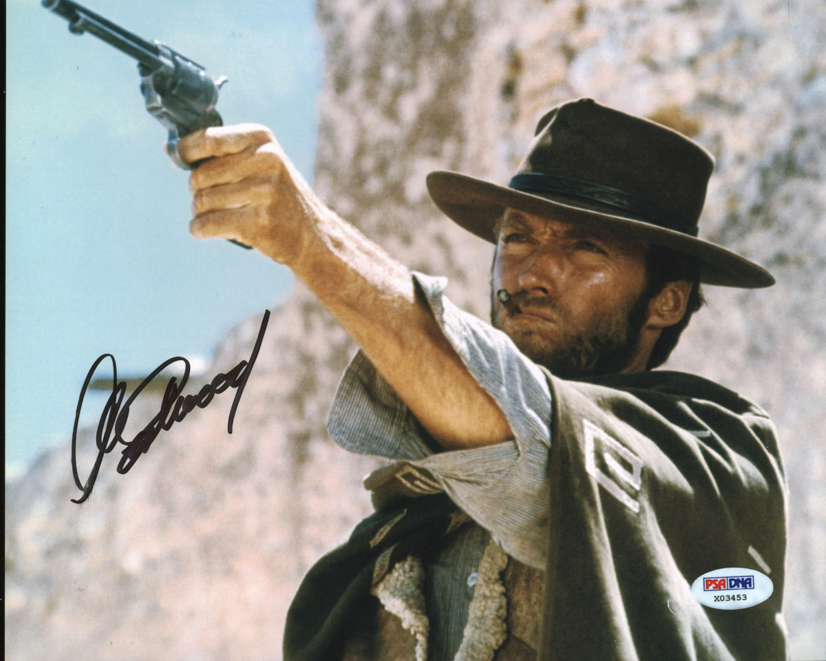 Clint Eastwood The Good, the Bad and the Ugly Signed 8x10 Photo PSA/DNA #X03453