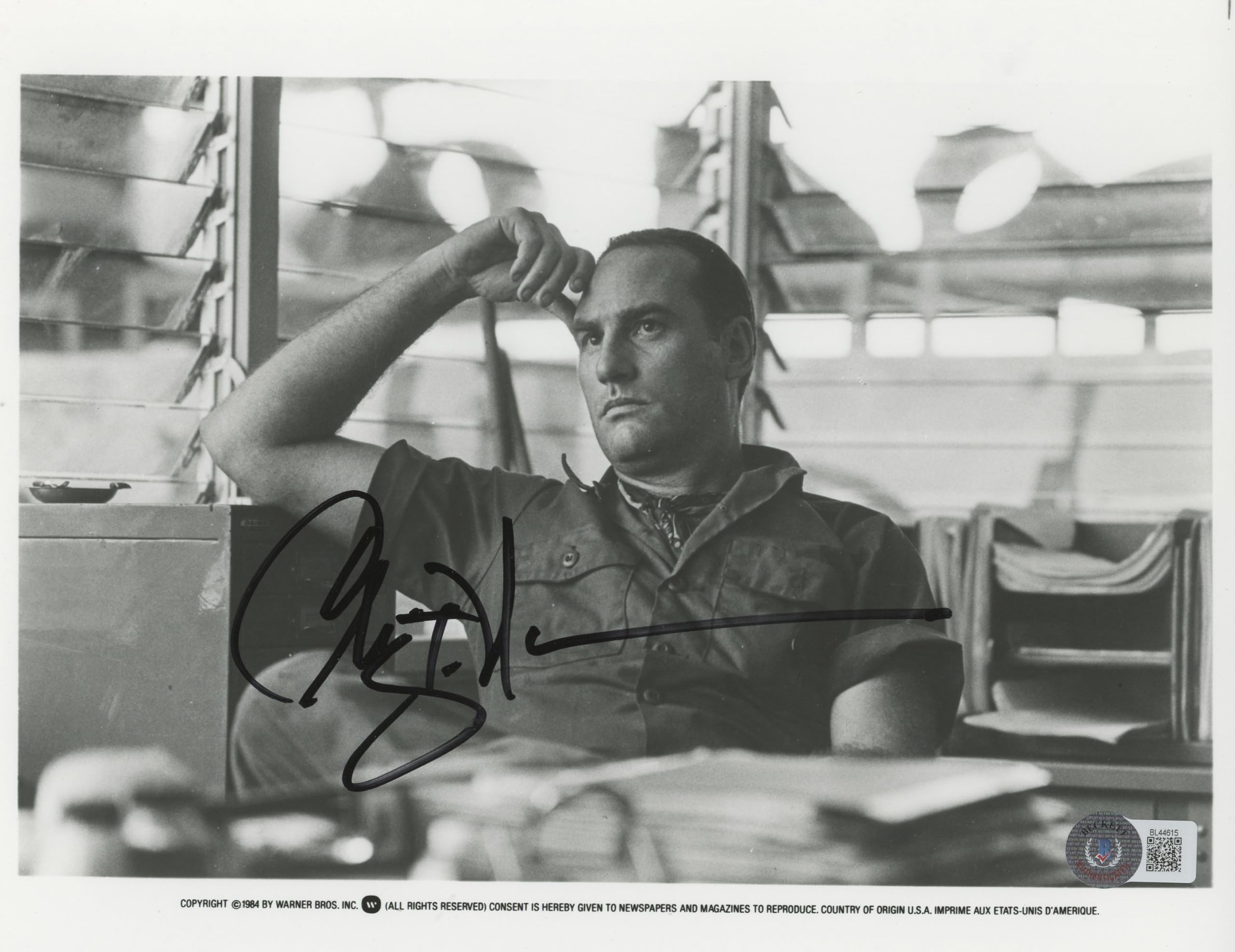 Craig T. Nelson Coach Authentic Signed 8x10 Black & White Photo BAS #BL44615