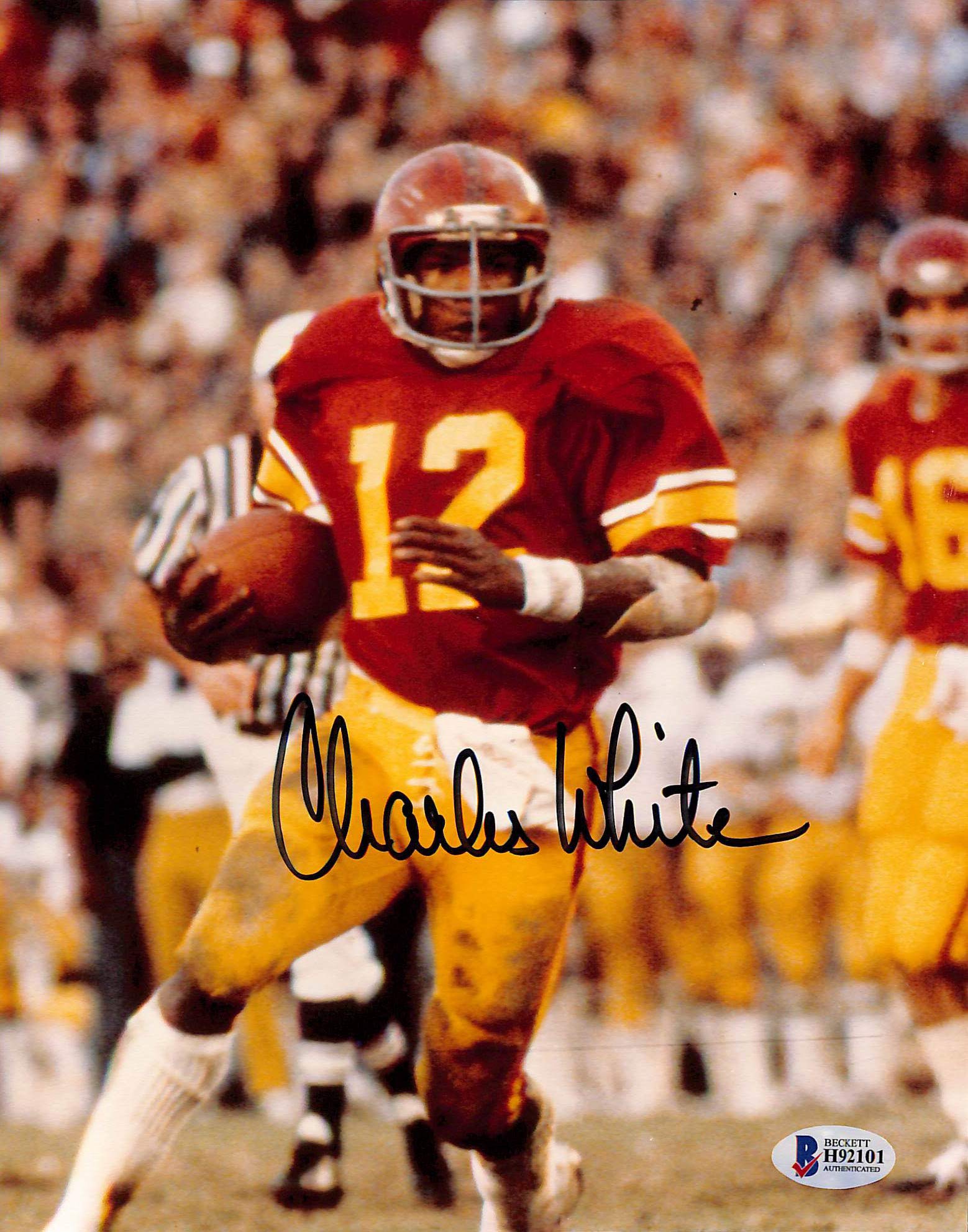 USC Trojans Charles White Authentic Signed 8x10 Photo Autographed BAS