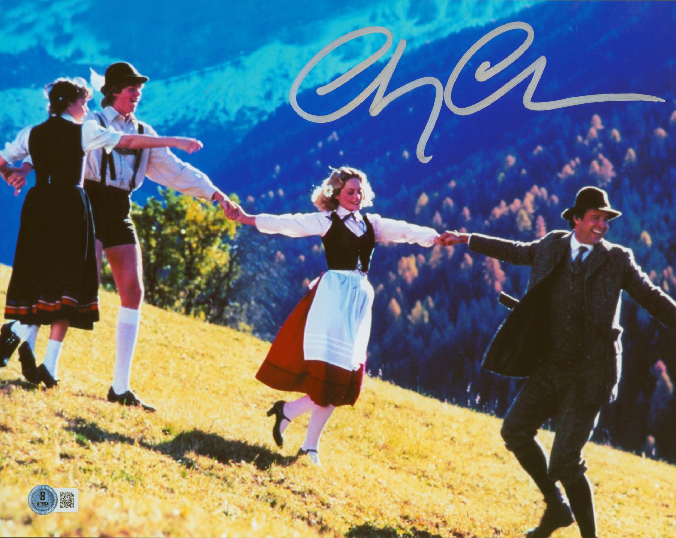 Chevy Chase European Vacation Signed 11x14 Horizontal Meadows Photo BAS Witness