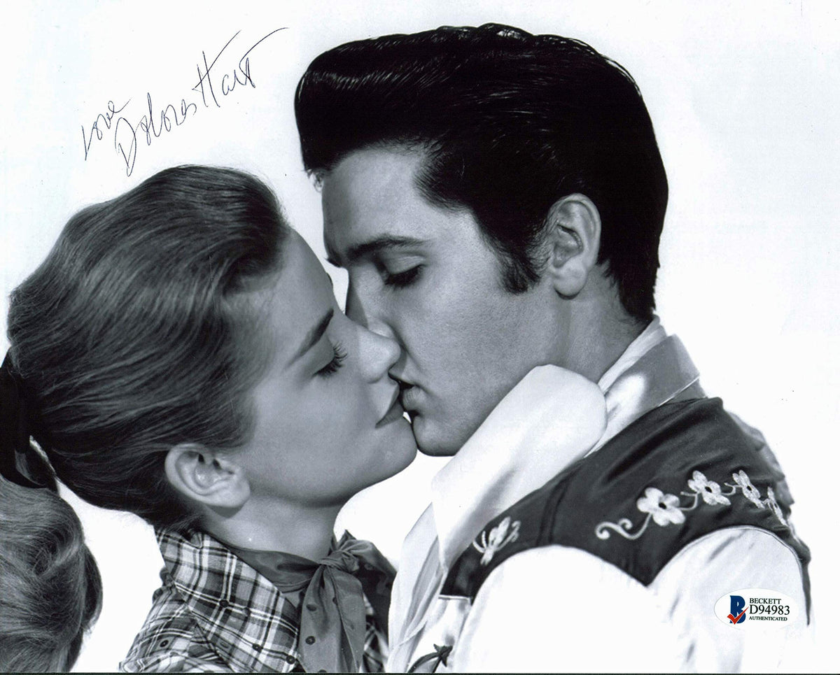 Dolores Hart King Creole Authentic Signed 8x10 Photo w/ Elvis Presley BAS D94983
