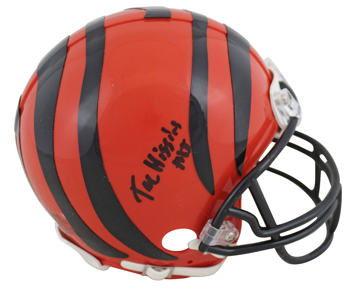 Bengals Tee Higgins Authentic Signed Rep Mini Helmet Autographed BAS Witnessed
