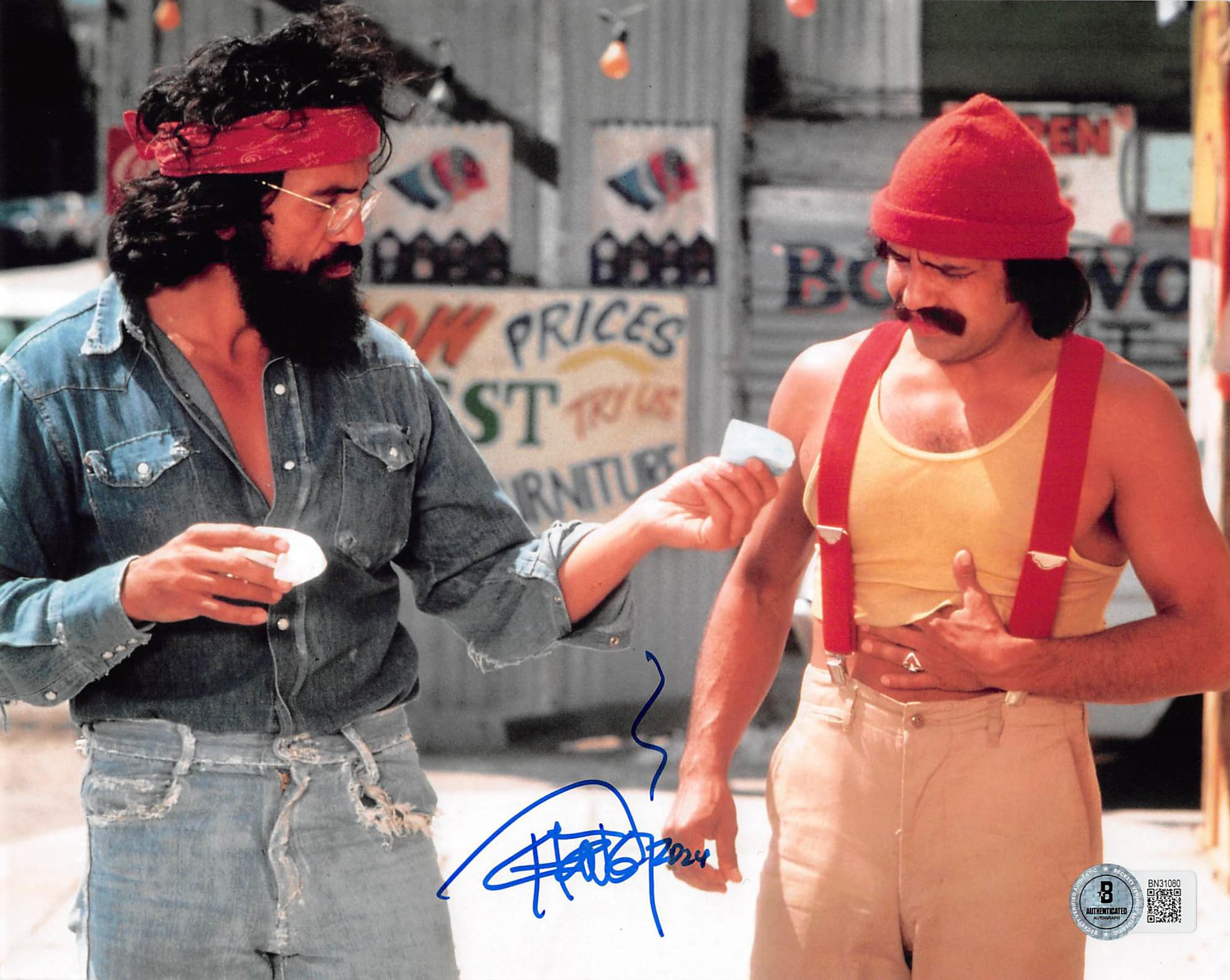 Tommy Chong Cheech & Chong Authentic Signed 8x10 Horizontal Photo BAS 4