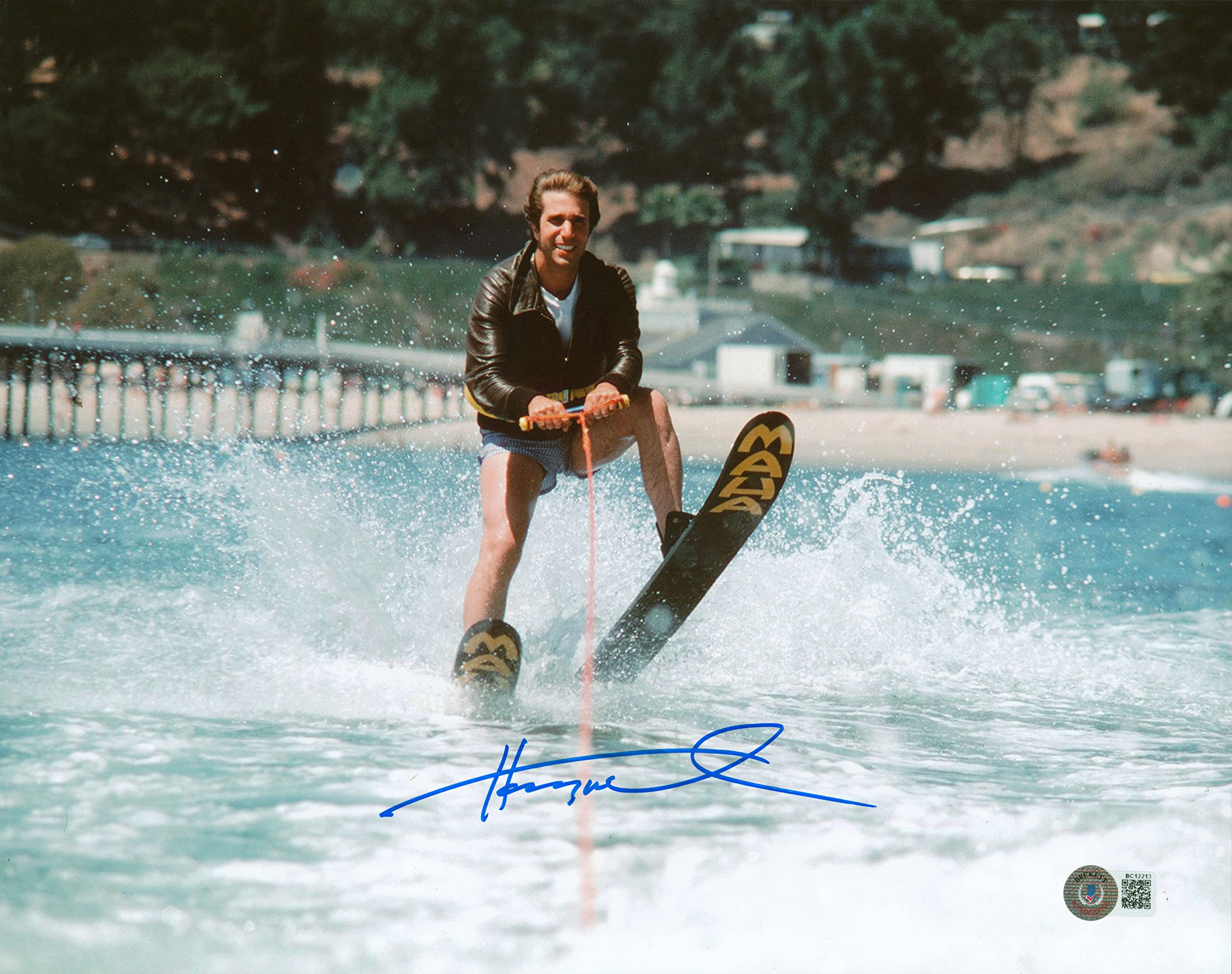Henry WInkler Happy Days Authentic Signed 11x14 Jump The Shark Photo BAS
