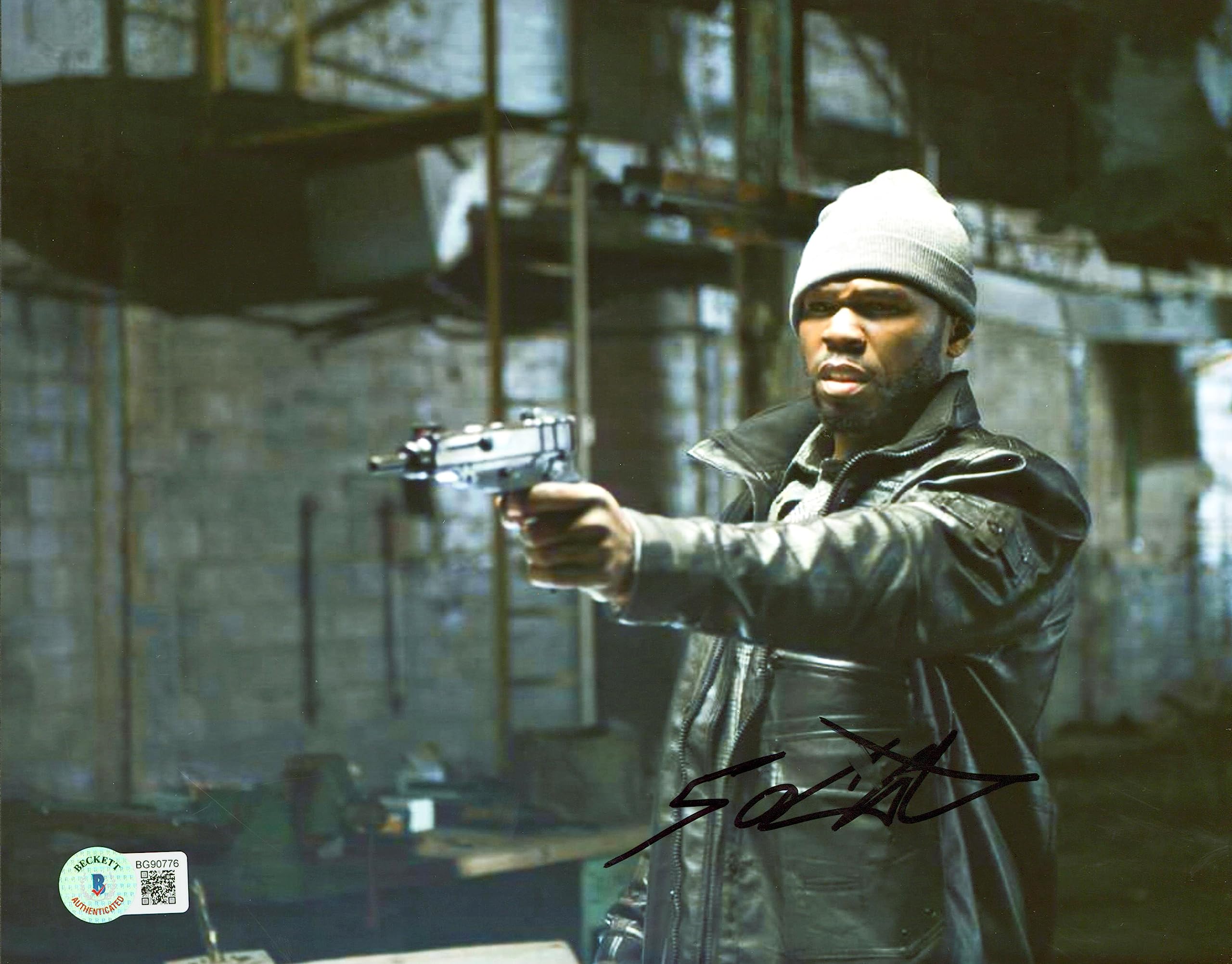50 Cent Rapper Authentic Signed 8x10 Photo Autographed BAS #BG90776