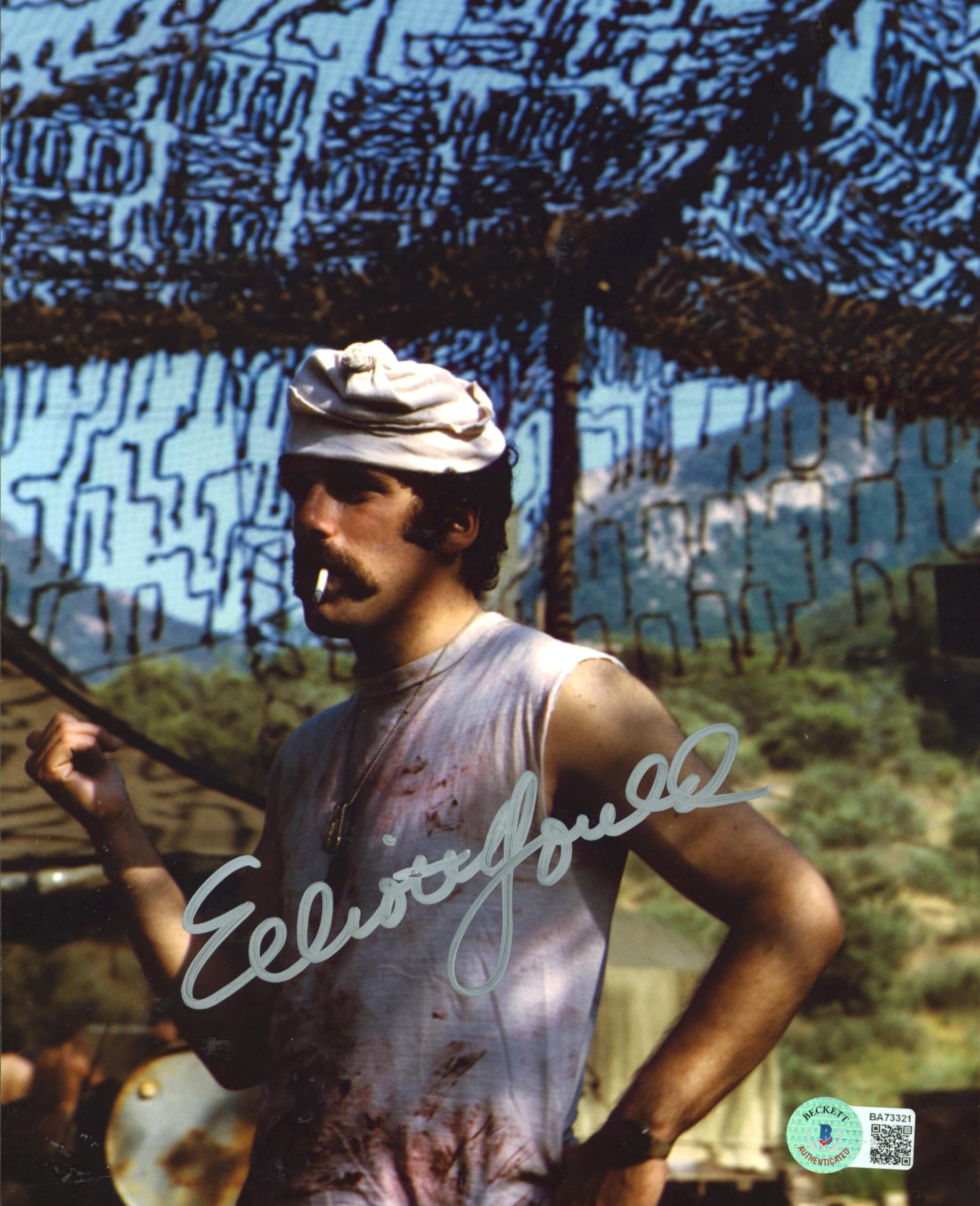 Elliott Gould M*A*S*H Authentic Signed 8x10 Photo BAS #BA73321