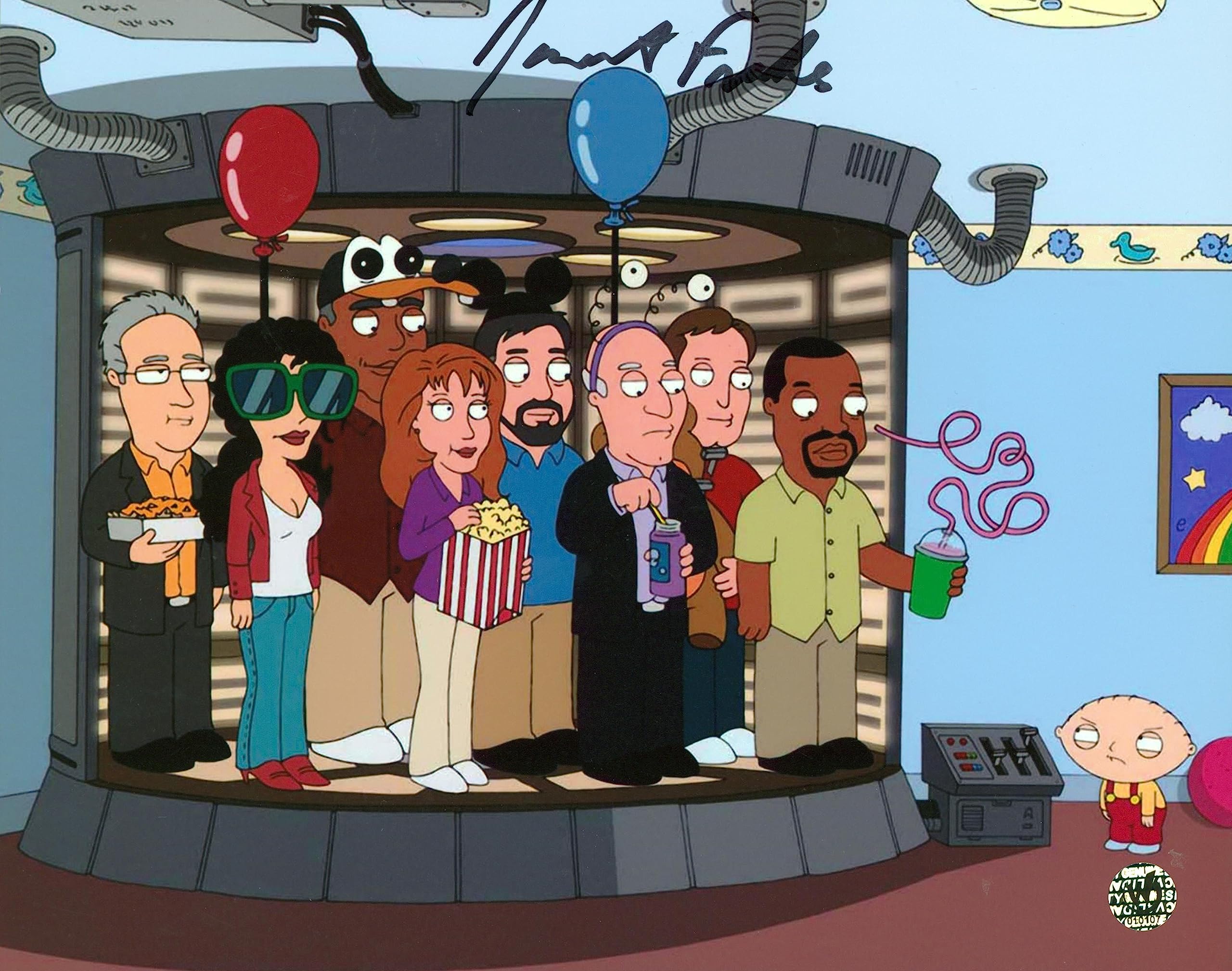 Jonathan Frakes Family Guy Authentic Signed 8x10 Photo Wizard World #010107