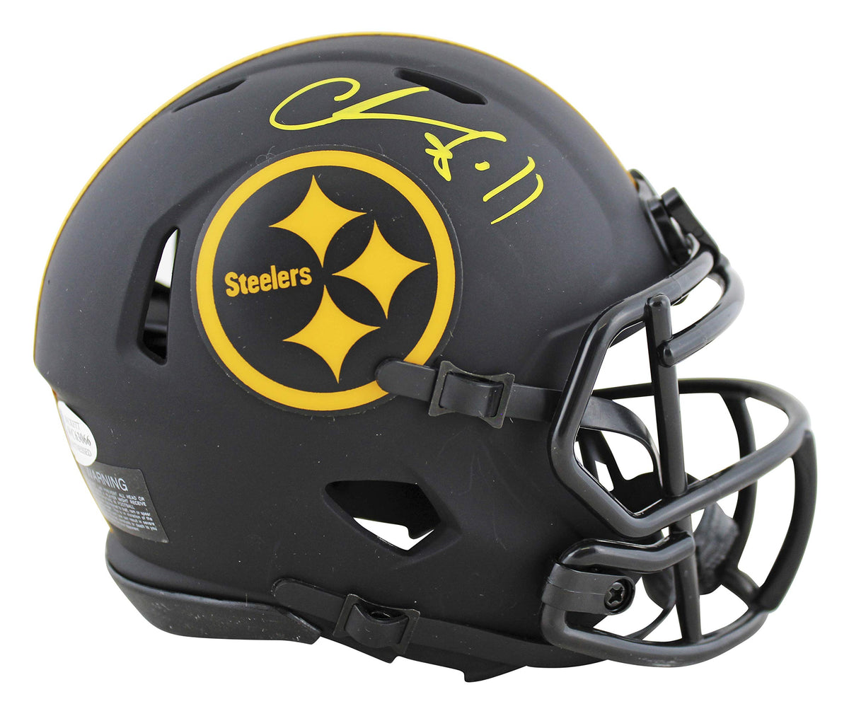 Steelers Chase Claypool Signed Eclipse Speed Mini Helmet BAS Witnessed #WC63066