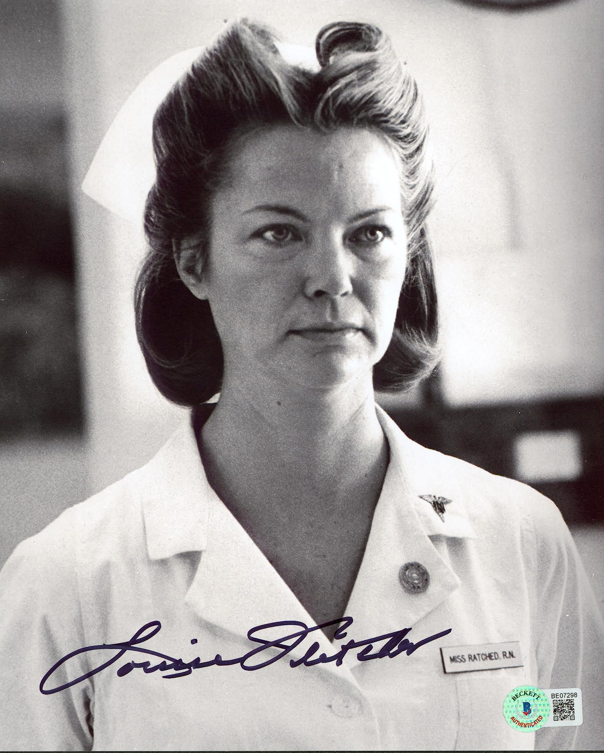 Louise Fletcher One Flew Over The Cuckoo's Nest Signed 8x10 Photo BAS #BE07298