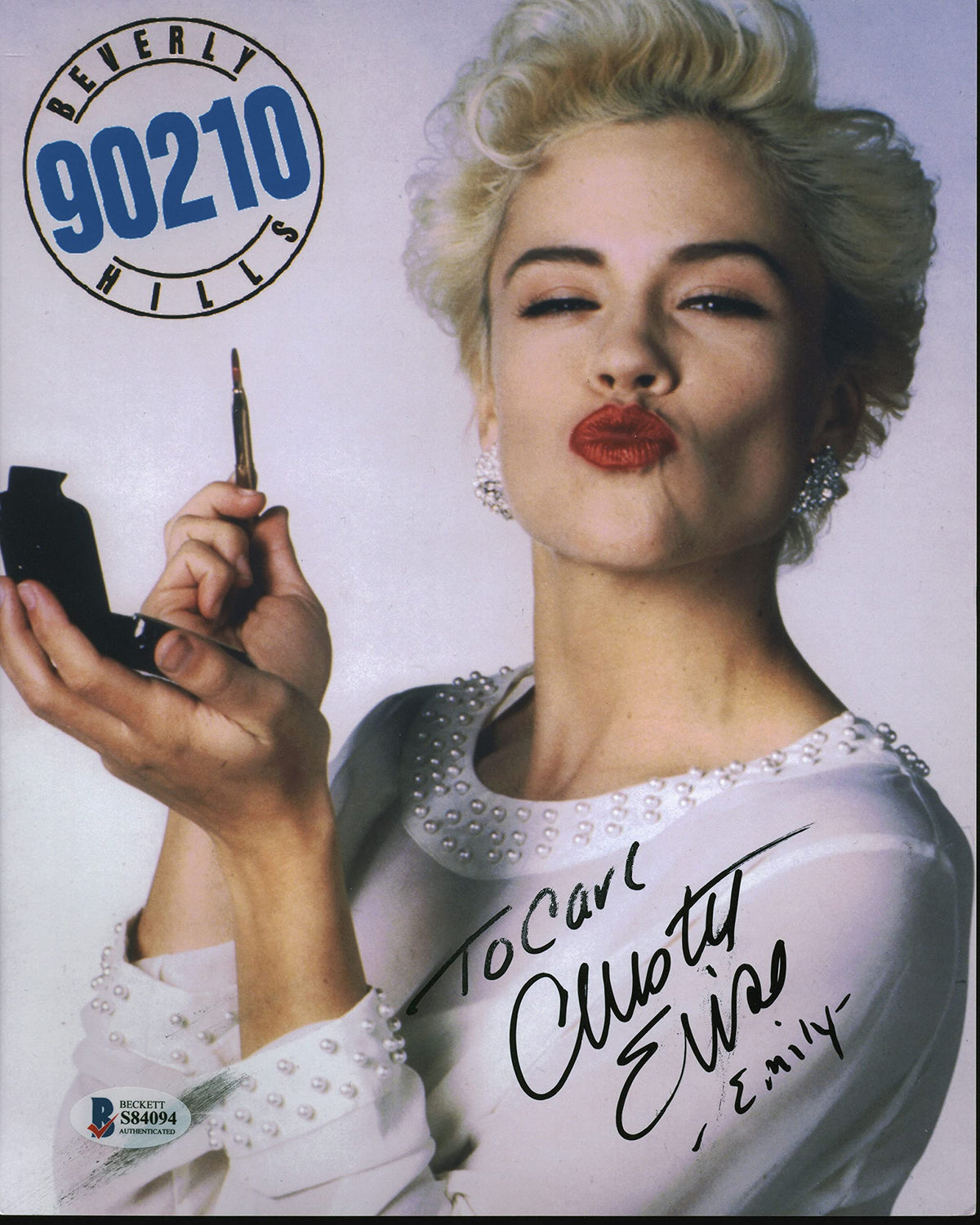 Christine Elise Beverly Hills 90210 "Emily" Signed 8x10 Photo BAS #S84094