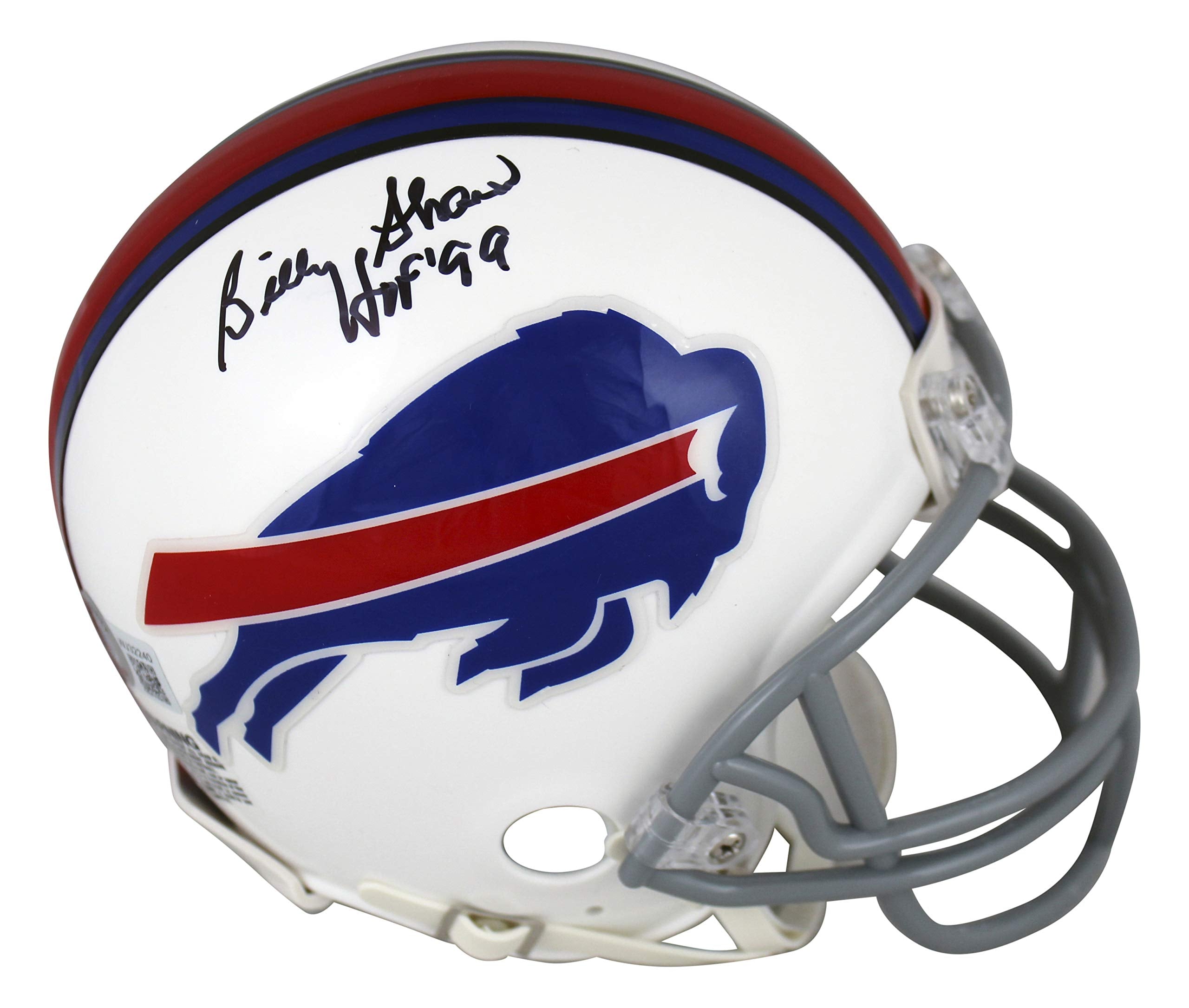 Bills Billy Shaw "HOF 99" Authentic Signed White Rep Mini Helmet BAS Witnessed