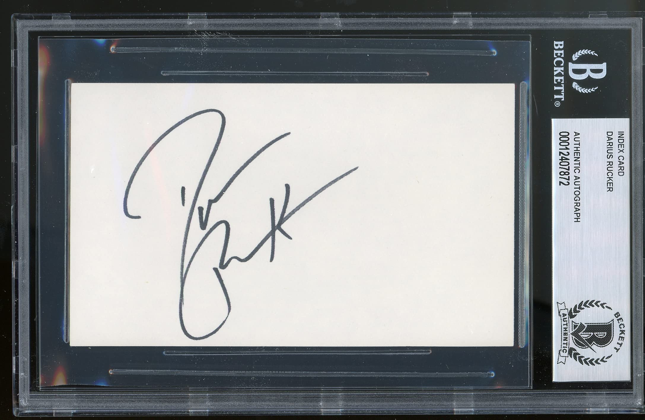 Darius Rucker Hootie and the Blowfish Authentic Signed 3x5 Index Card BAS Slab
