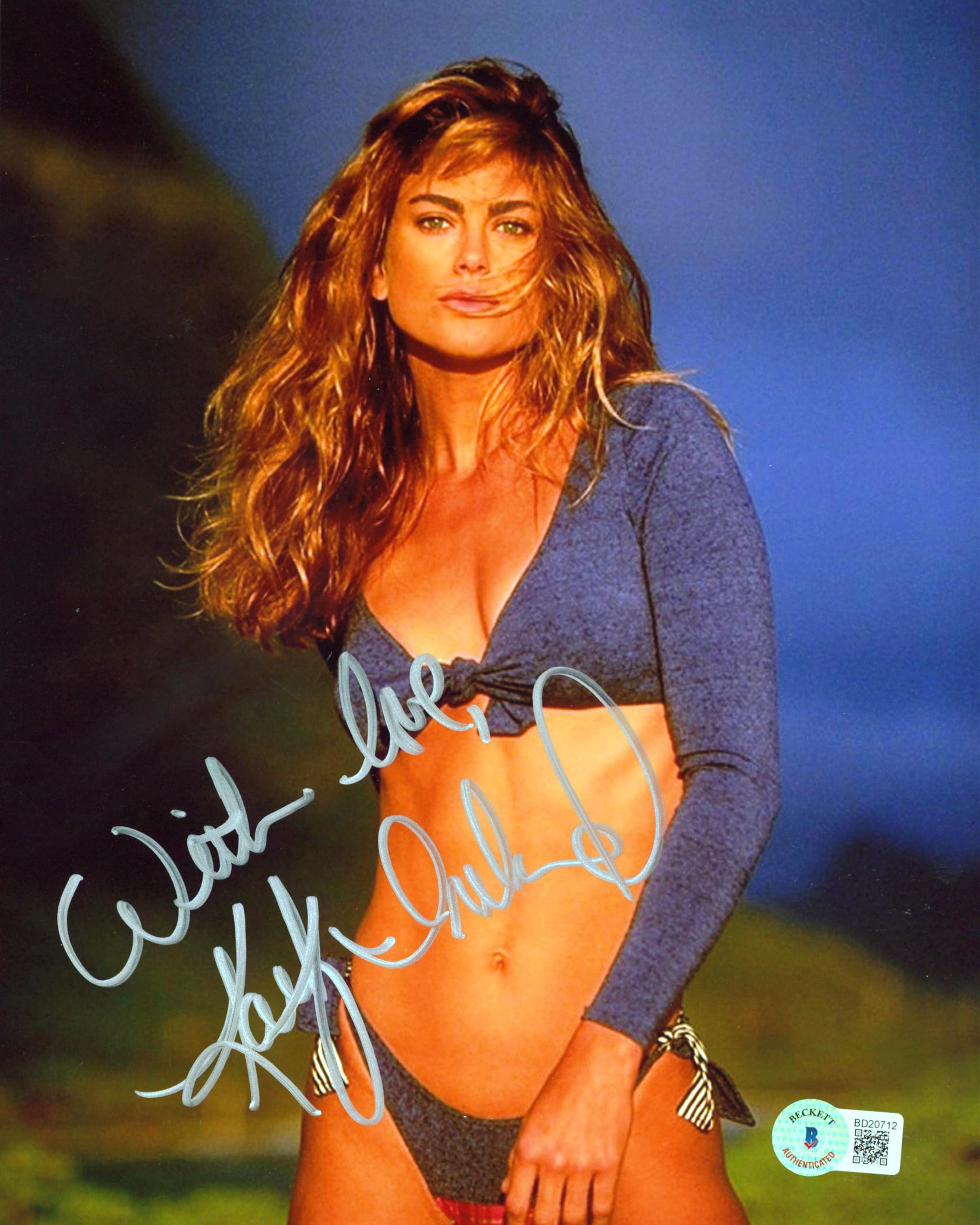 Kathy Ireland "With Love" Authentic Signed 8x10 Sexy Photo BAS #BD20712