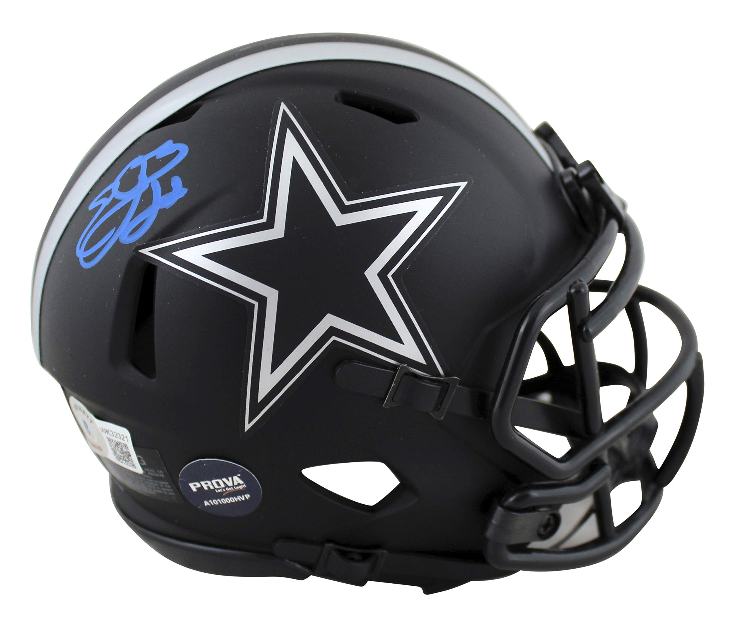 Cowboys Emmitt Smith Authentic Signed Eclipse Mini Helmet BAS Witnessed